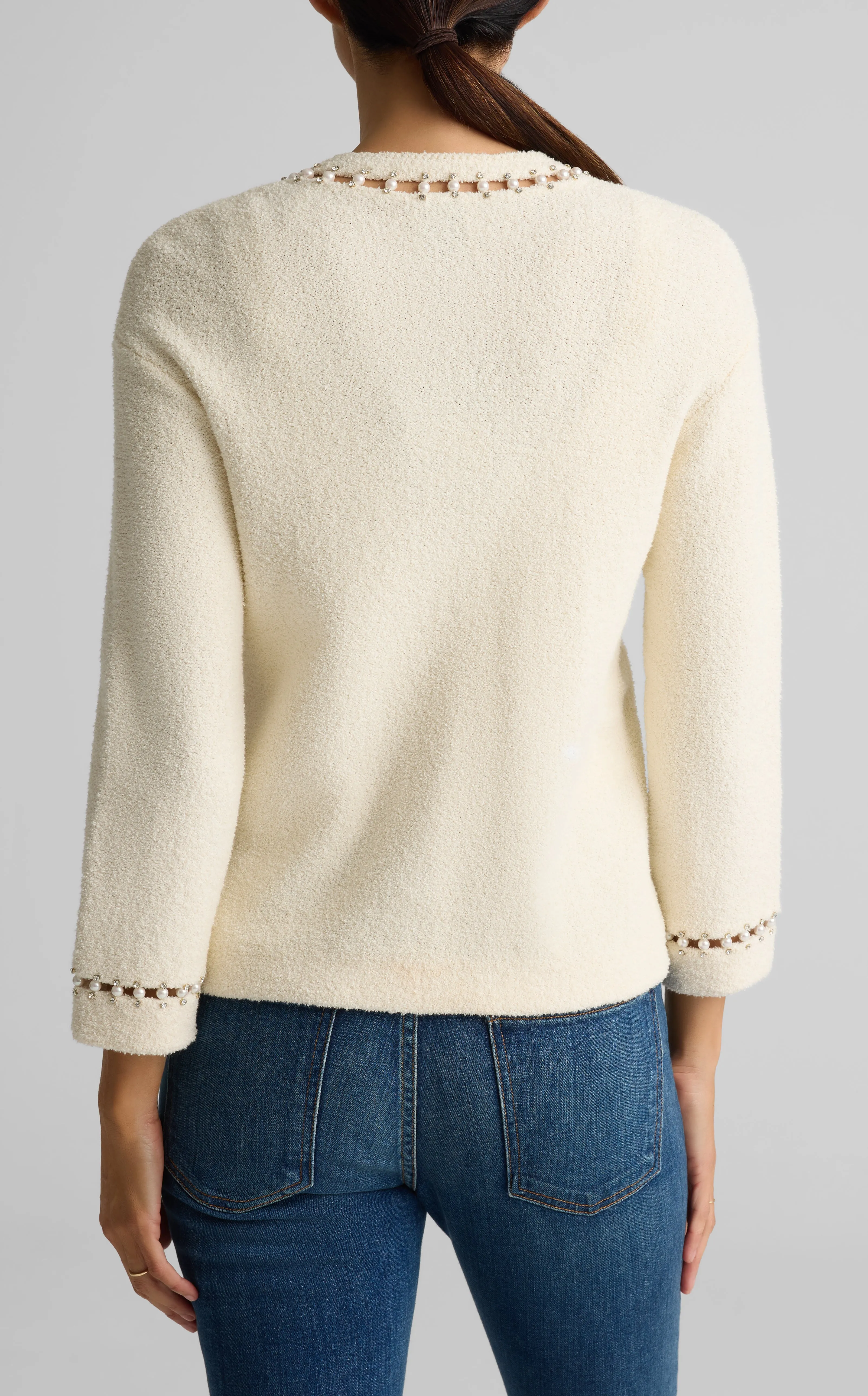 Embellished Boucle Cardigan sold by St. John product image thumbnail 2