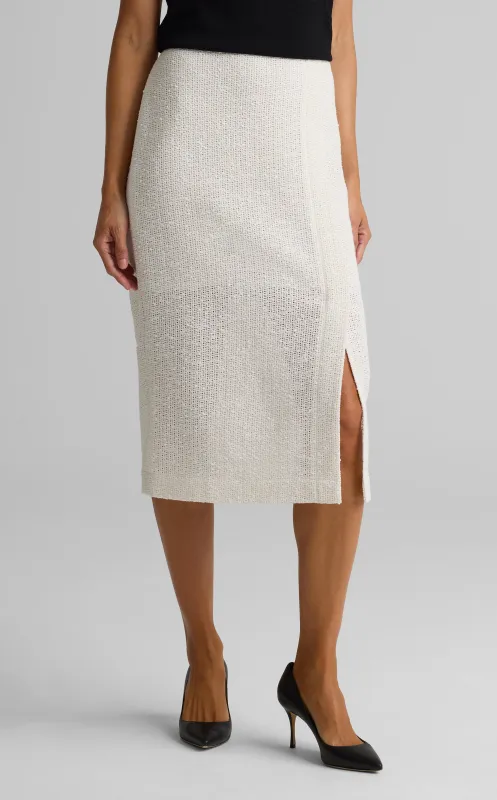 Stretch Tweed Skirt made by St. John