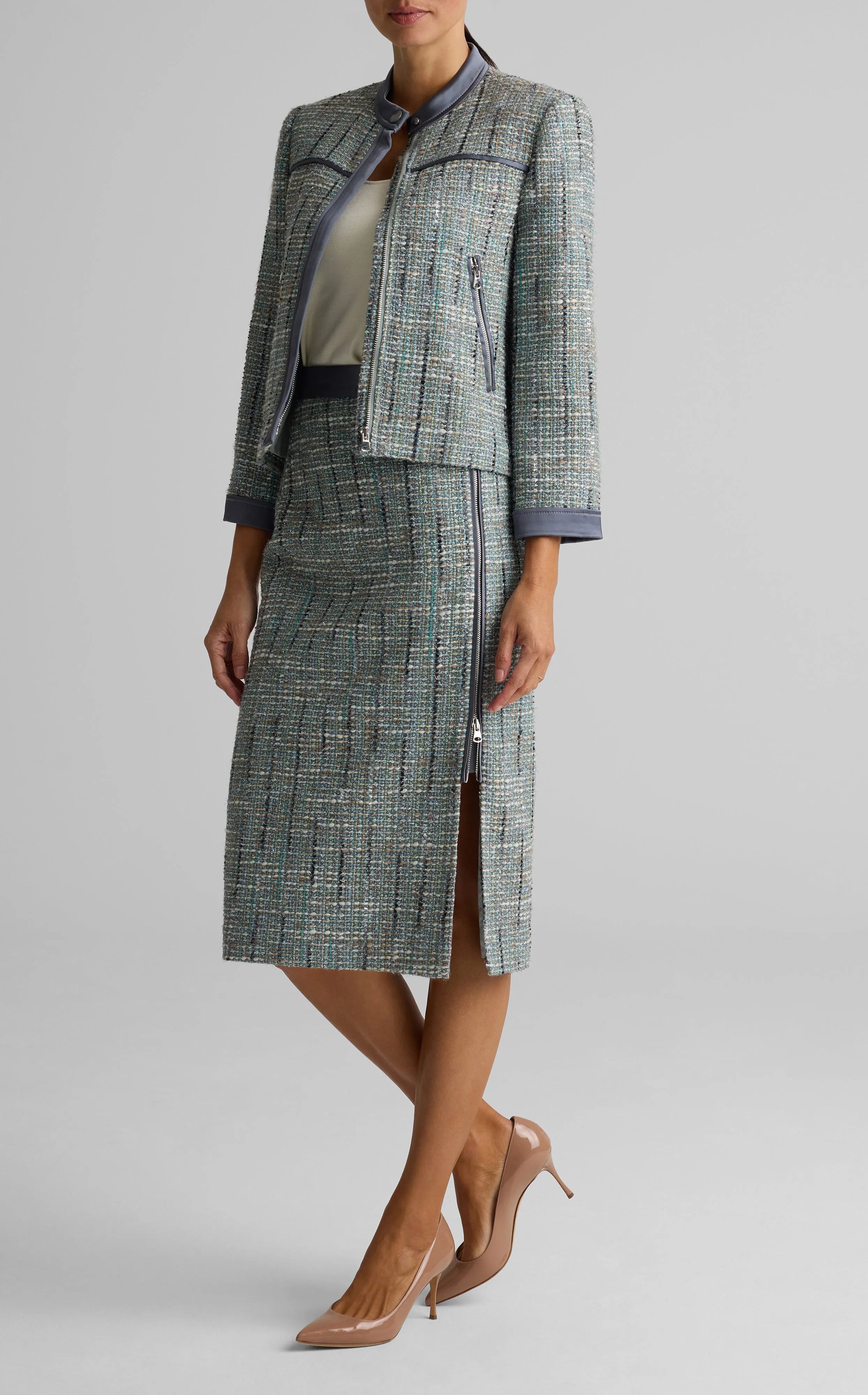Lurex Tweed Jacket sold by St. John product image thumbnail 3
