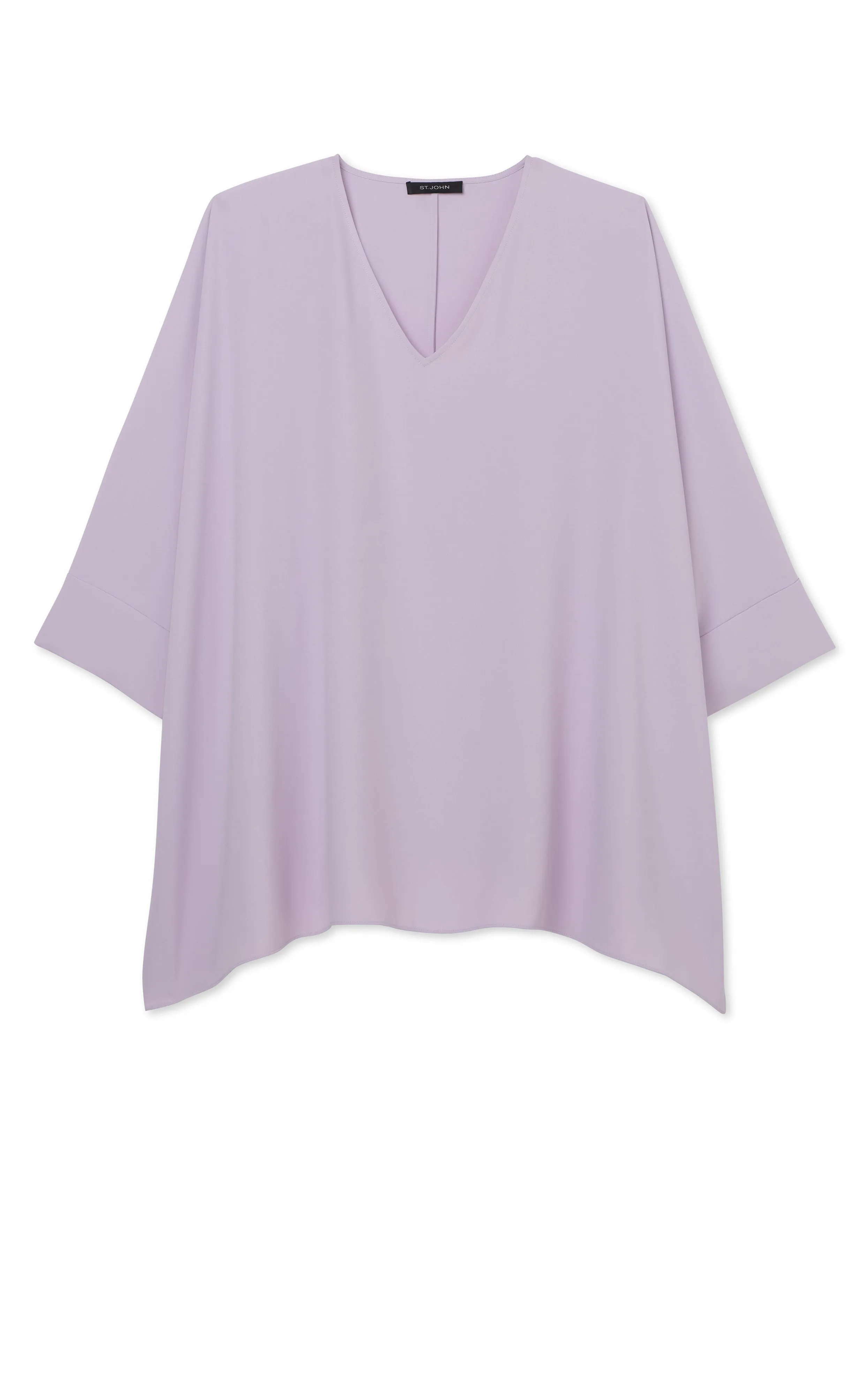 Solid Soft Georgette Top sold by St. John
