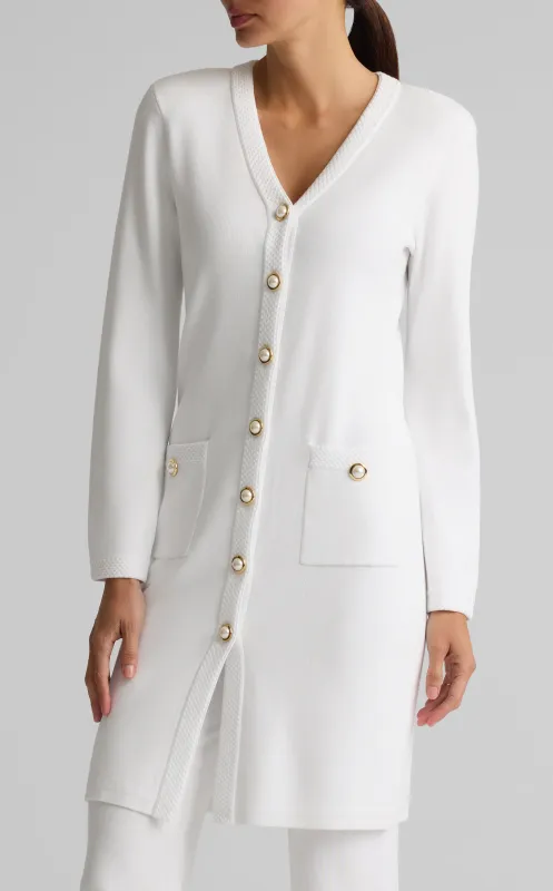 Solid Stretch Knit Topper made by St. John