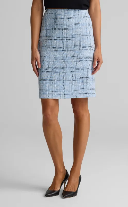 Metallic Tape Lined Skirt sold by St. John