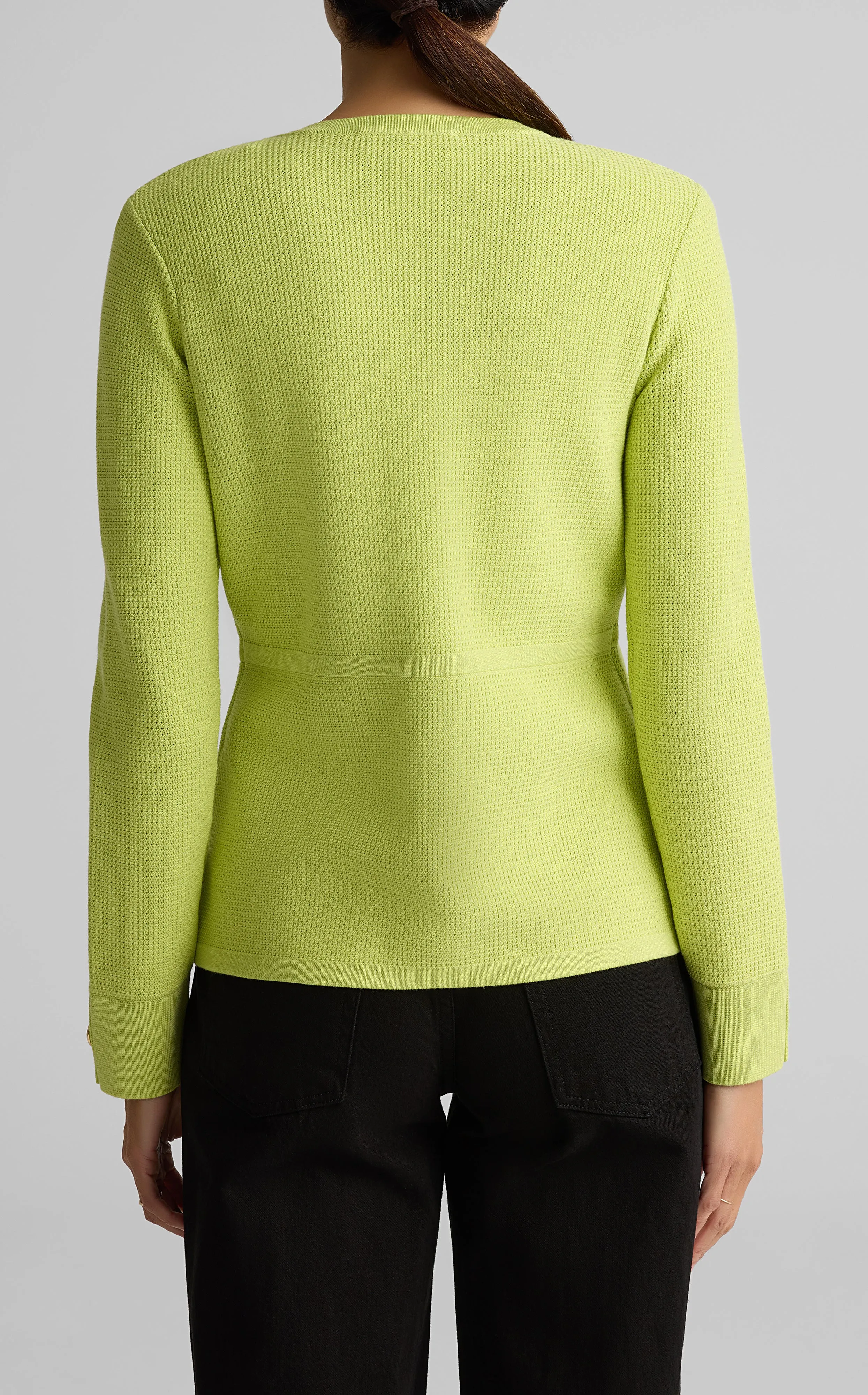 Stretch Pique Knit Jacket sold by St. John product image thumbnail 2