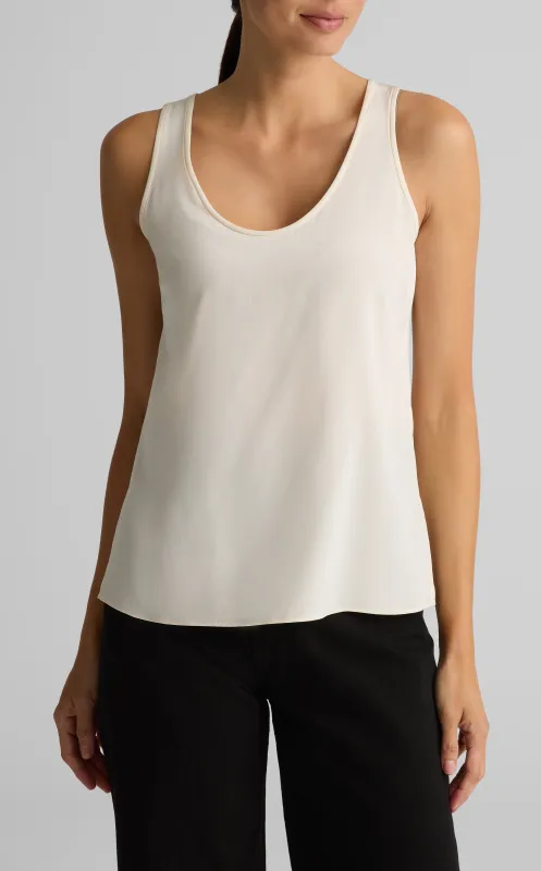 Silk Crepe de Chine Shell sold by St. John