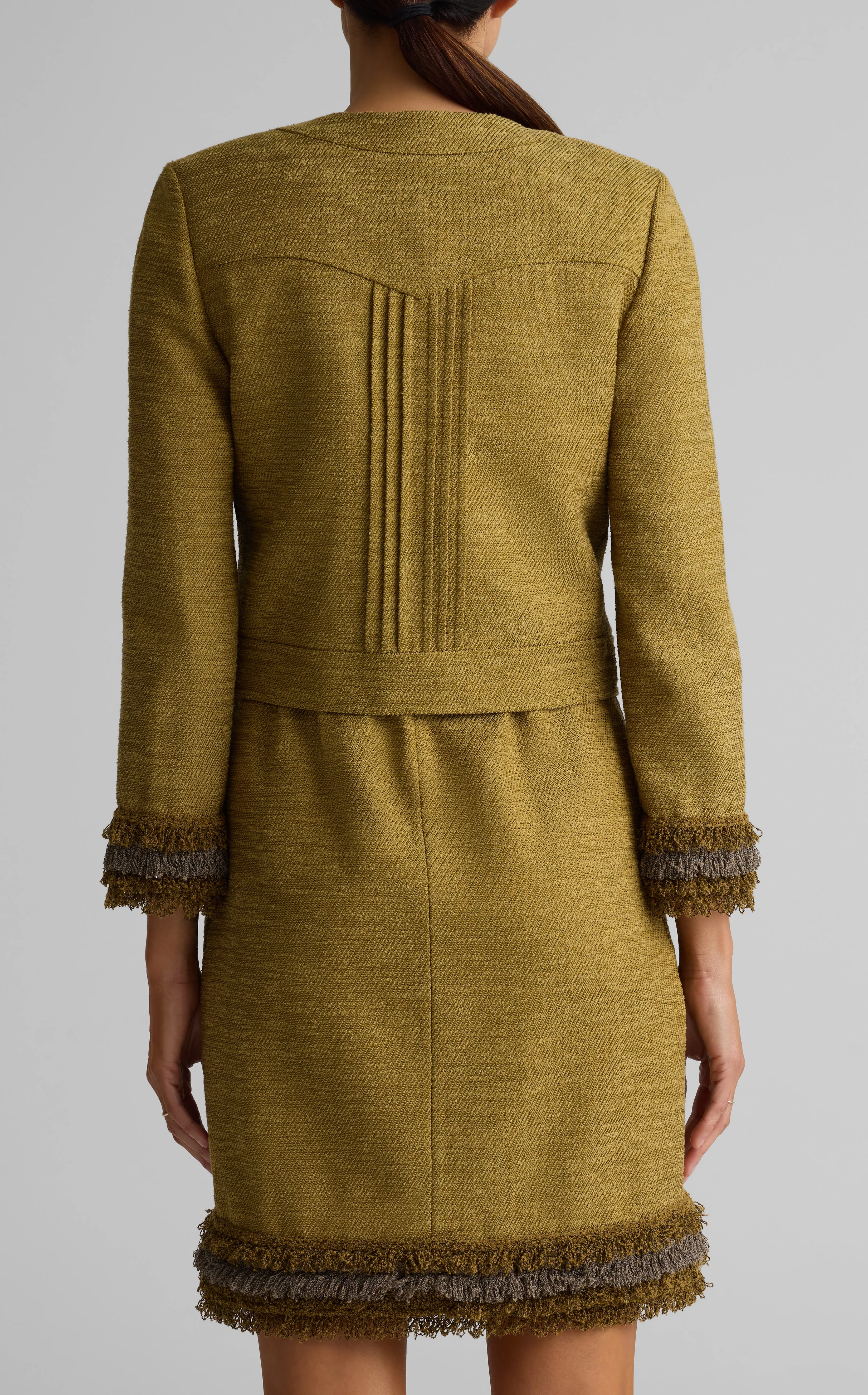 Tonal Tweed Fringe Jacket sold by St. John product image thumbnail 2