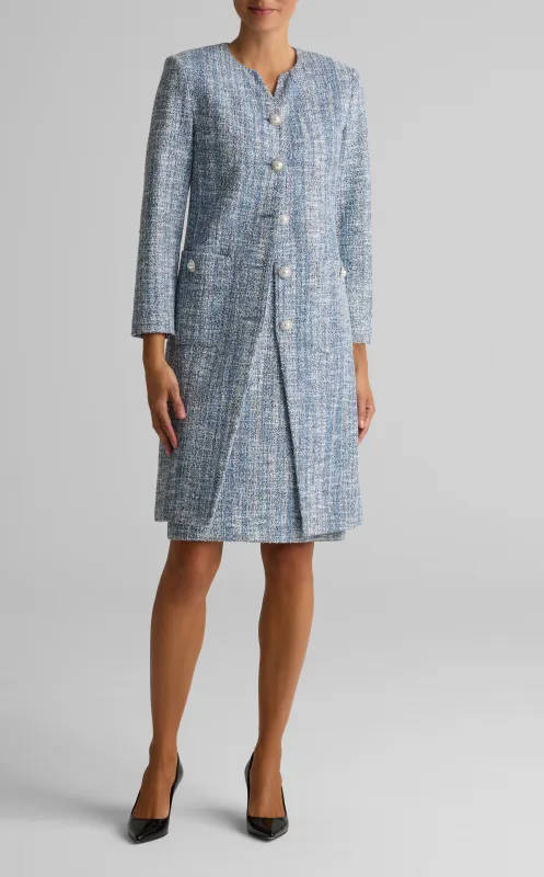 Stretch Lurex Marble Tweed Jacket sold by St. John