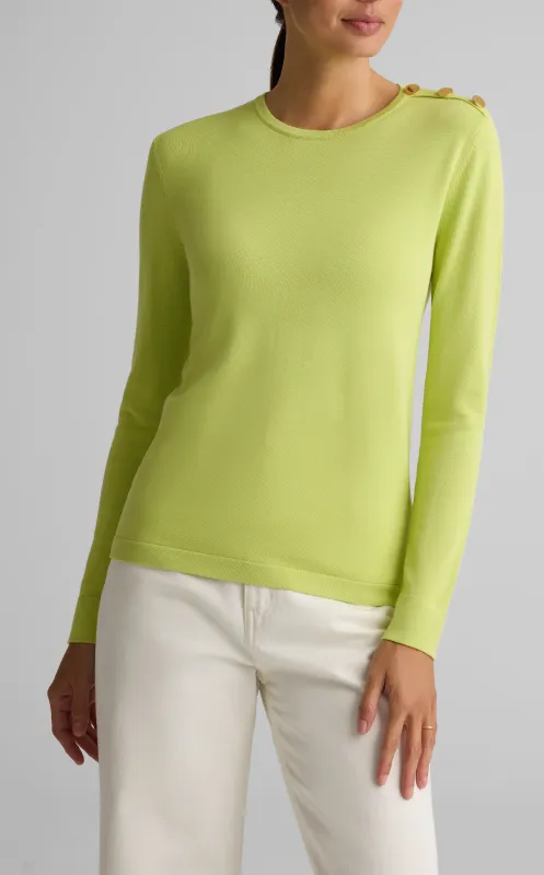 Solid Jersey Knit Sweater sold by St. John