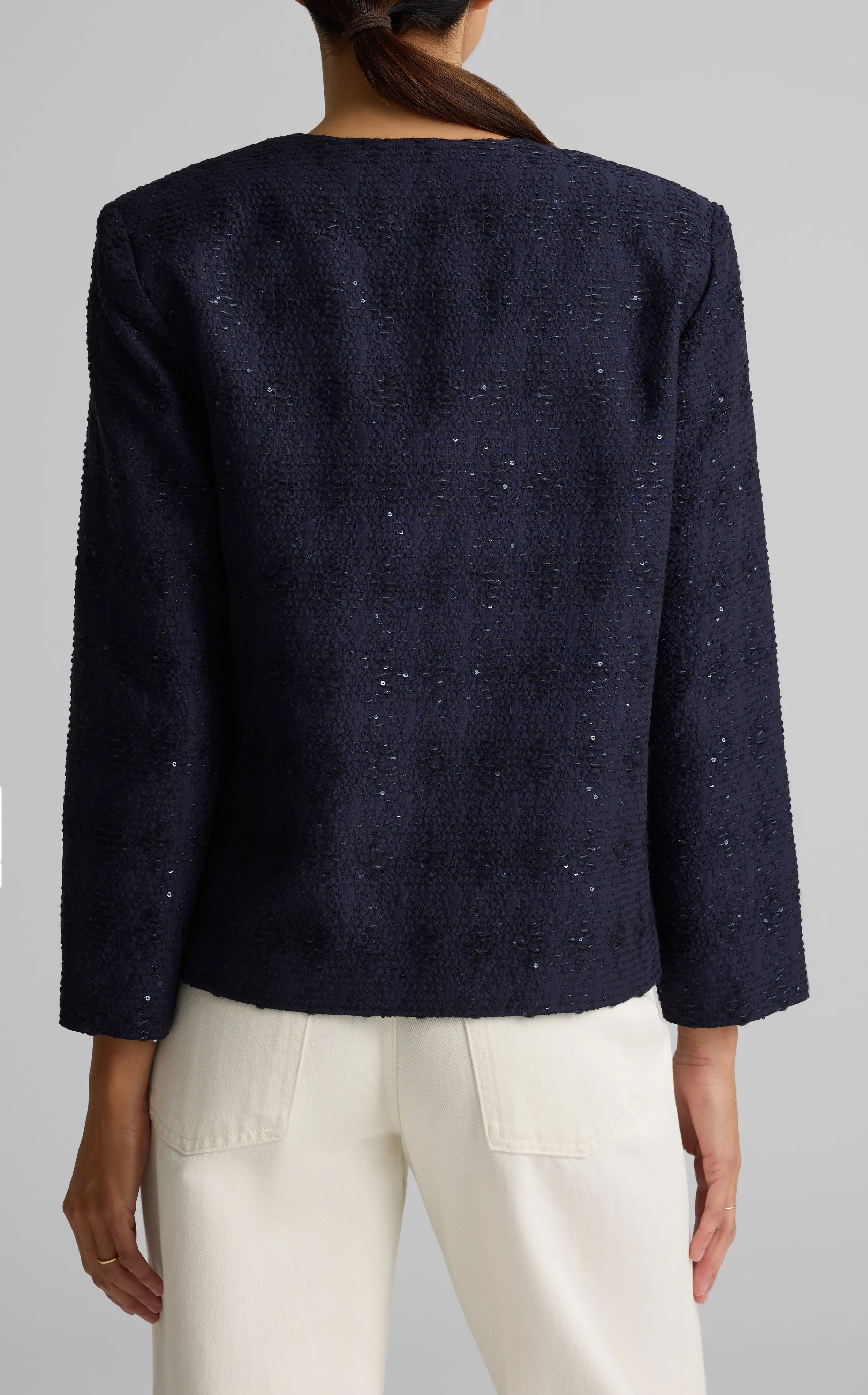 Embroidered Sequin Lined Jacket sold by St. John product image thumbnail 2