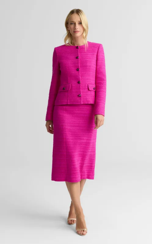 Maureen Jacket In Bloomsbury Tweed made by St. John