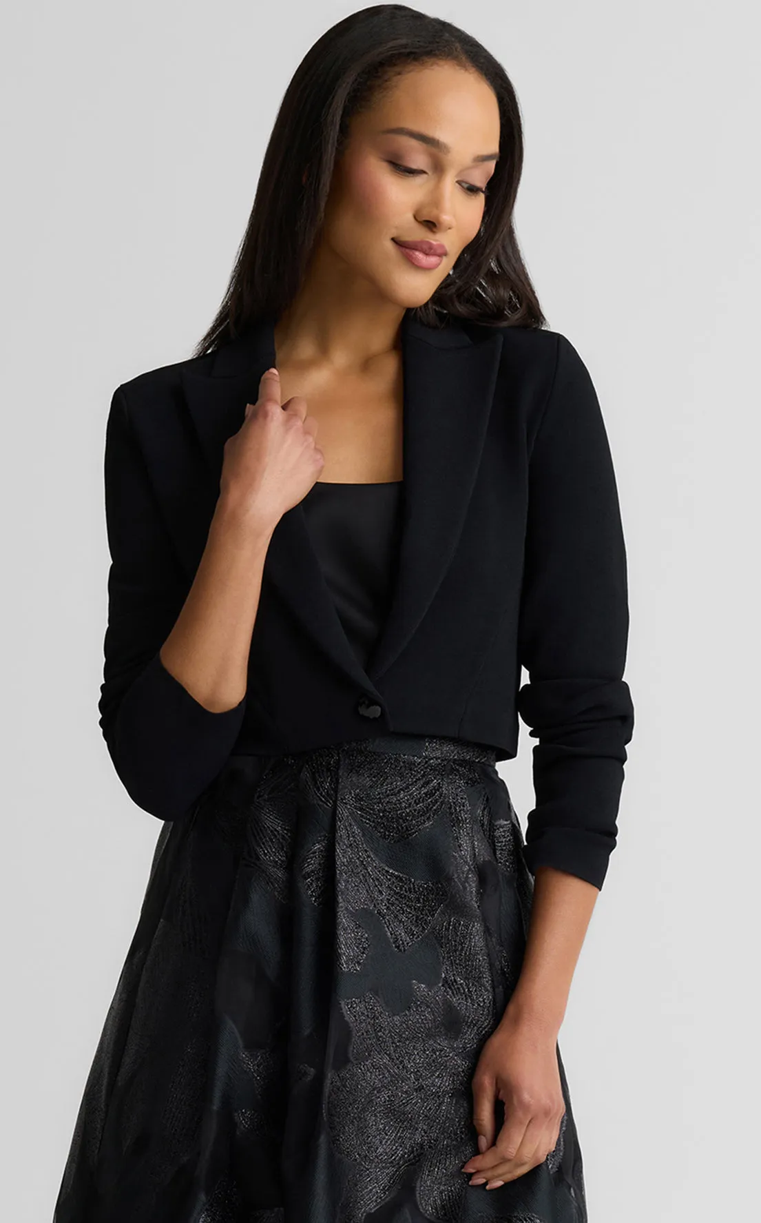 Josie Jacket In Santa Roma Knit sold by St. John