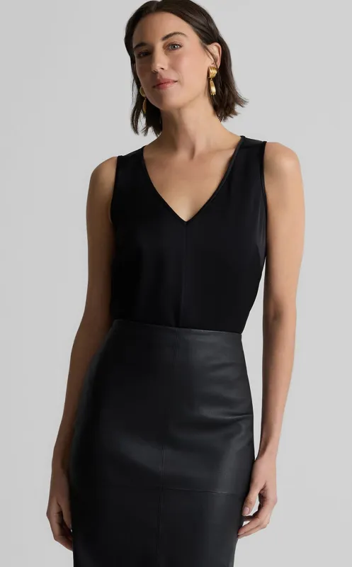 Vera Top in Liquid Satin sold by St. John