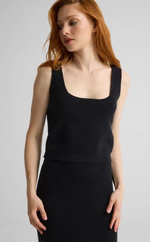 Abigail Top in Redondo Rib Knit sold by St. John