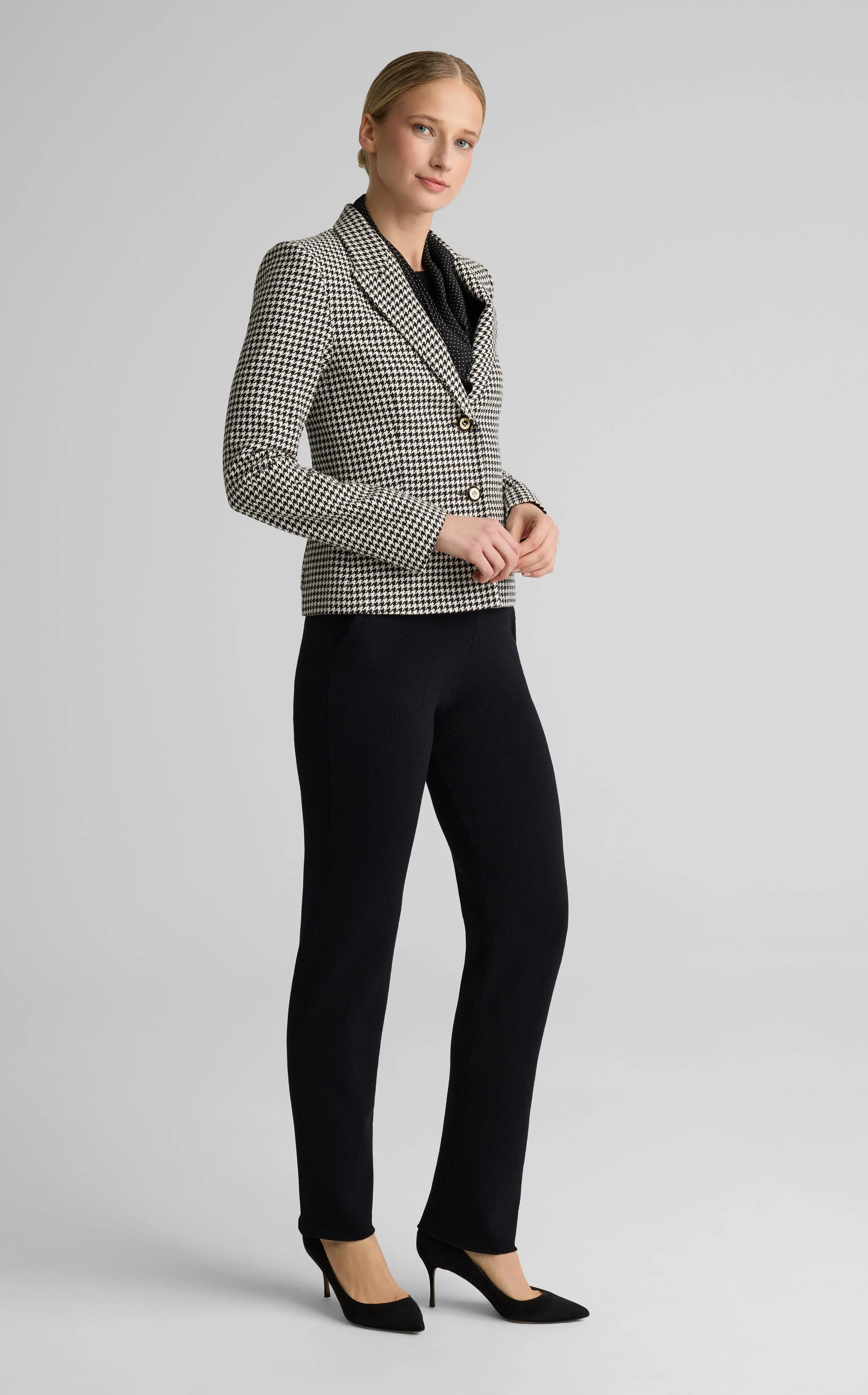 Isabel Full Length Pant in Legacy Crepe Knit sold by St. John product image thumbnail 5