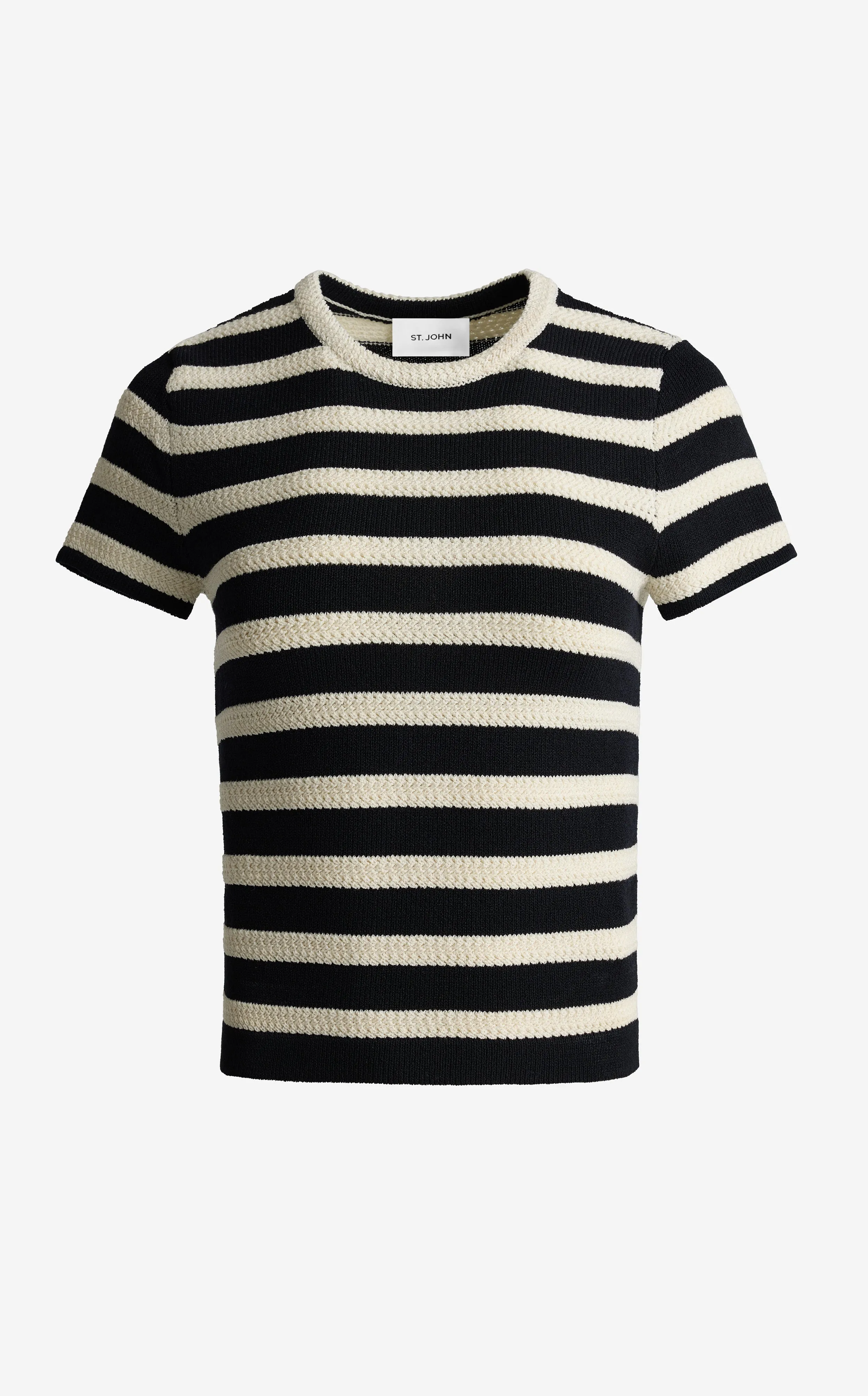 Lori Sweater In Breton Stripe Knit sold by St. John product image thumbnail 2