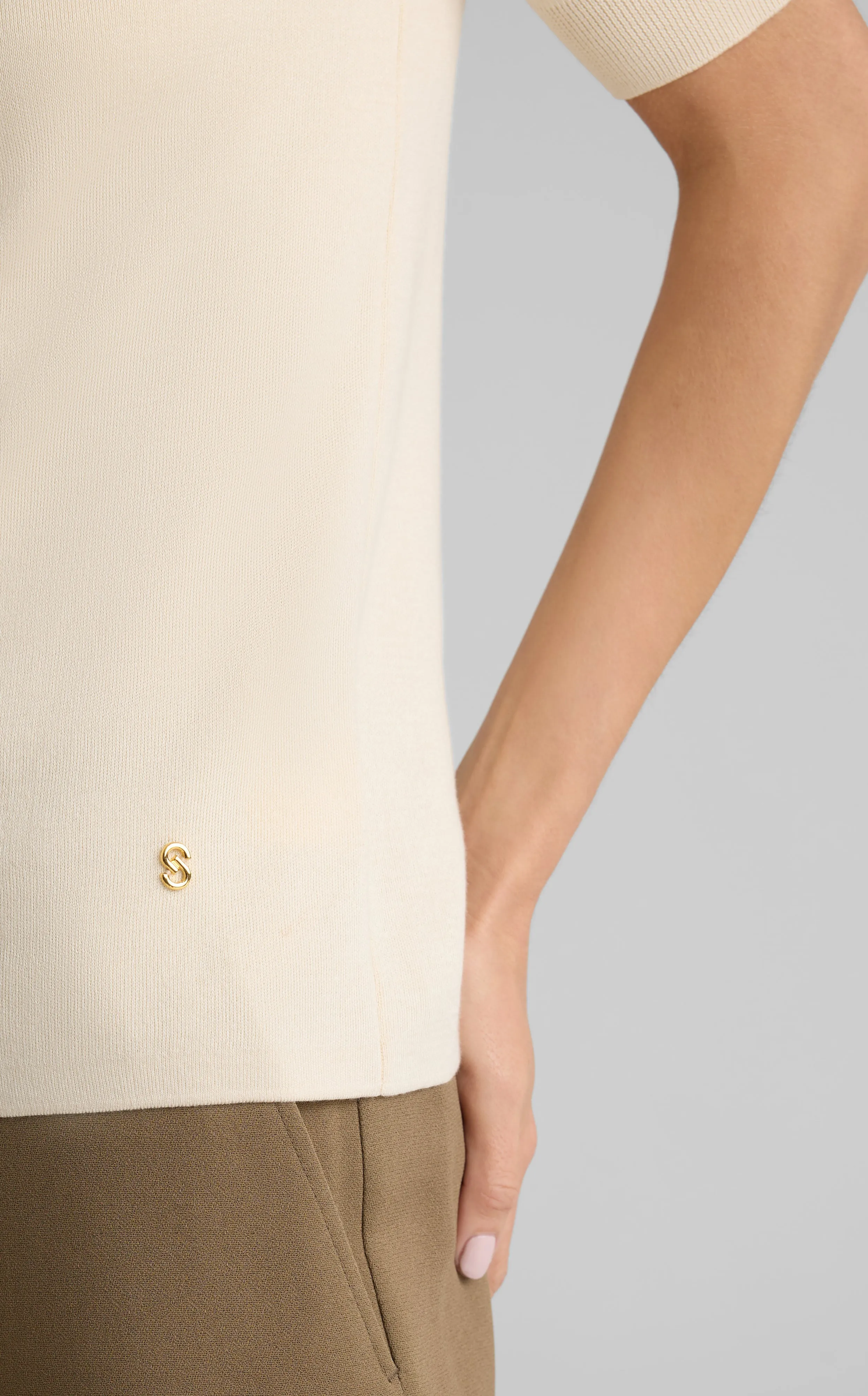 Marlie Sweater In Silk Cotton sold by St. John product image thumbnail 4