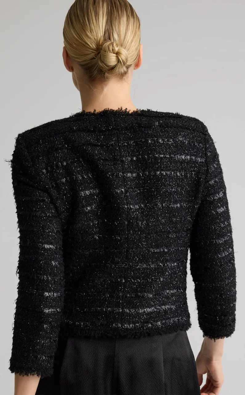 Ulyissa Jacket In Noir Tweed sold by St. John product image thumbnail 4