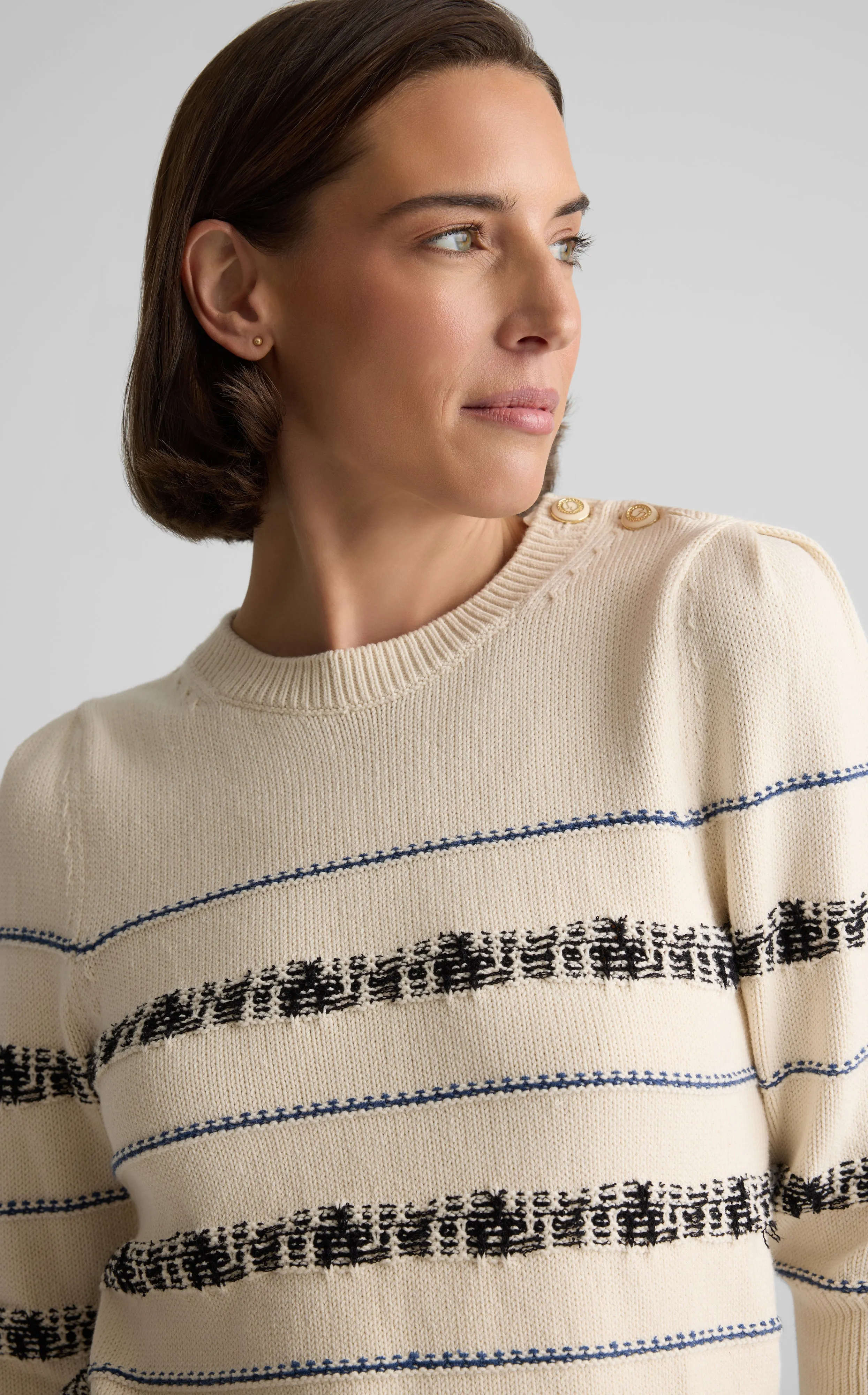 Brielle Sweater in Brisé Cotton Knit sold by St. John product image thumbnail 5
