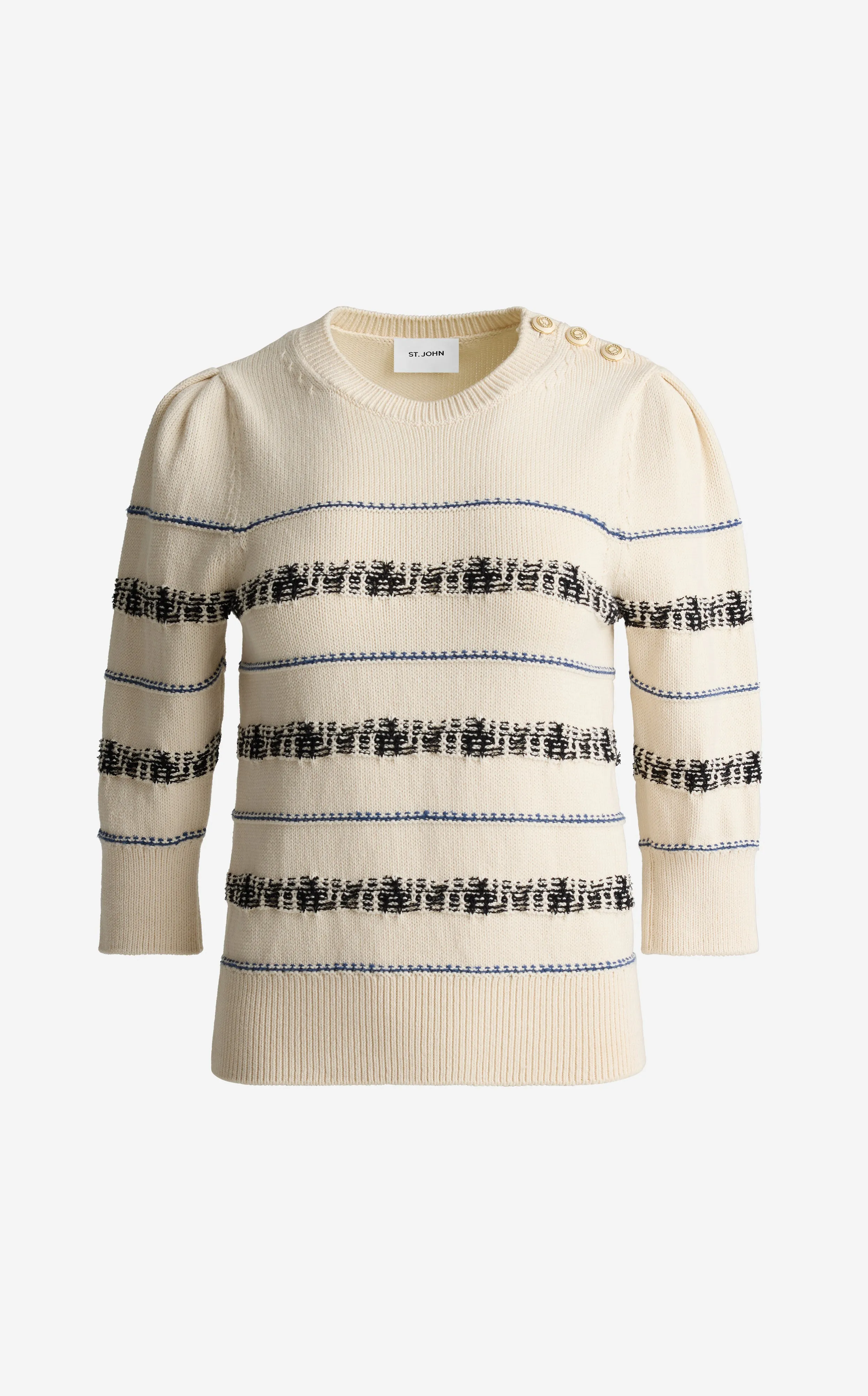 Brielle Sweater in Brisé Cotton Knit sold by St. John product image thumbnail 2