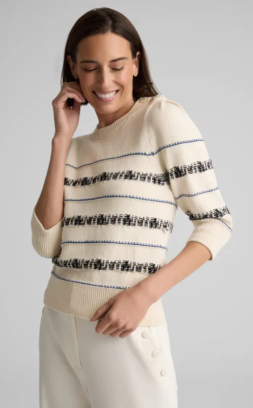Brielle Sweater in Brisé Cotton Knit made by St. John