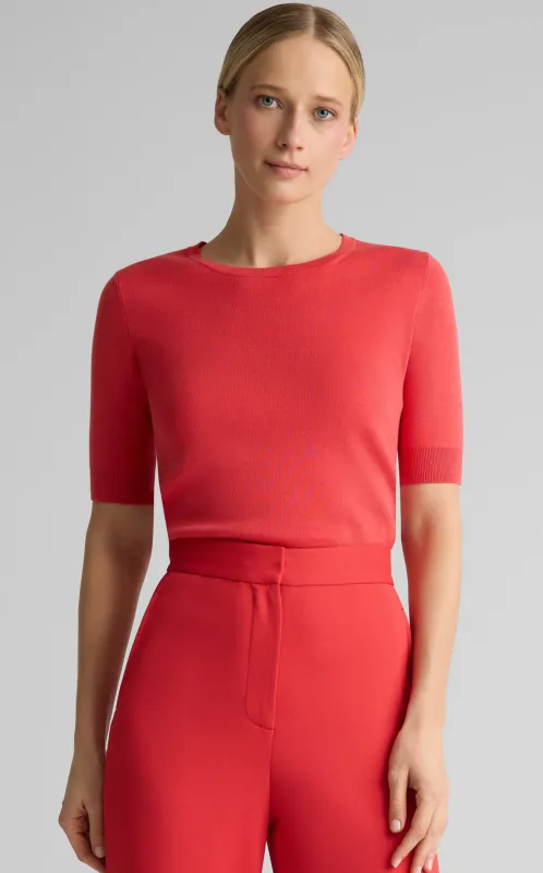 Marlie Sweater In Silk Cotton made by St. John