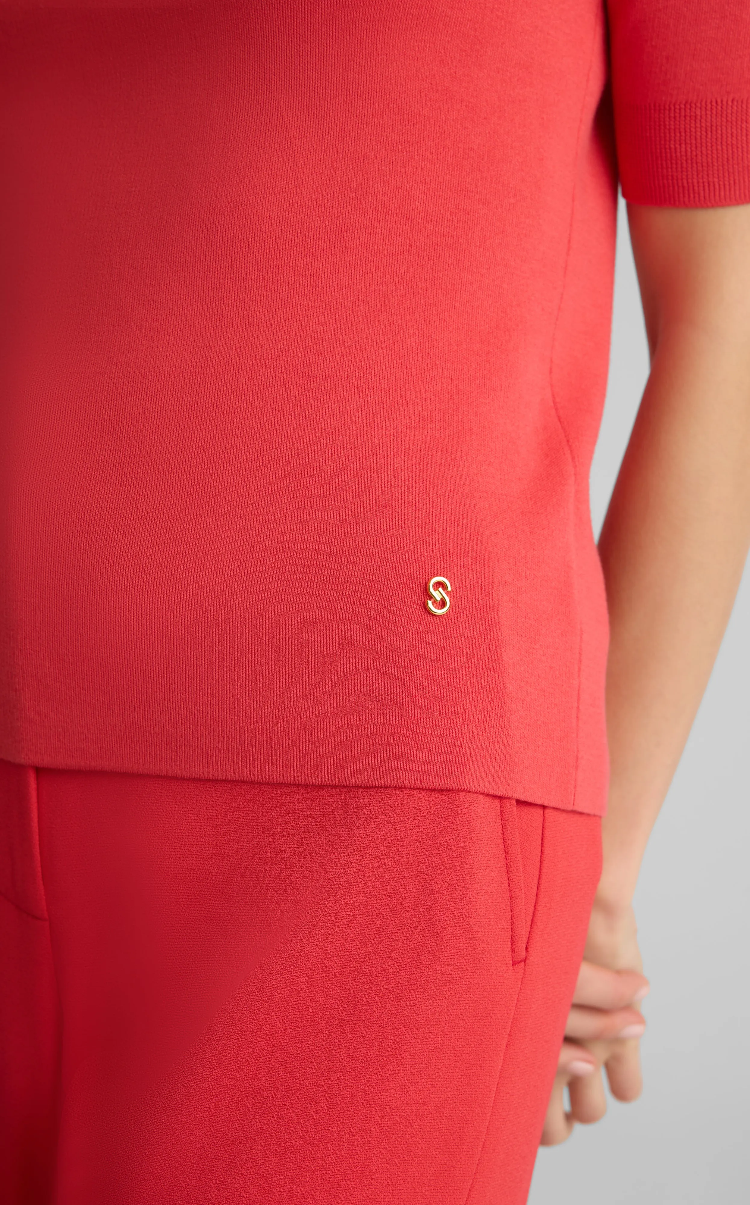 Marlie Sweater In Silk Cotton sold by St. John product image thumbnail 5