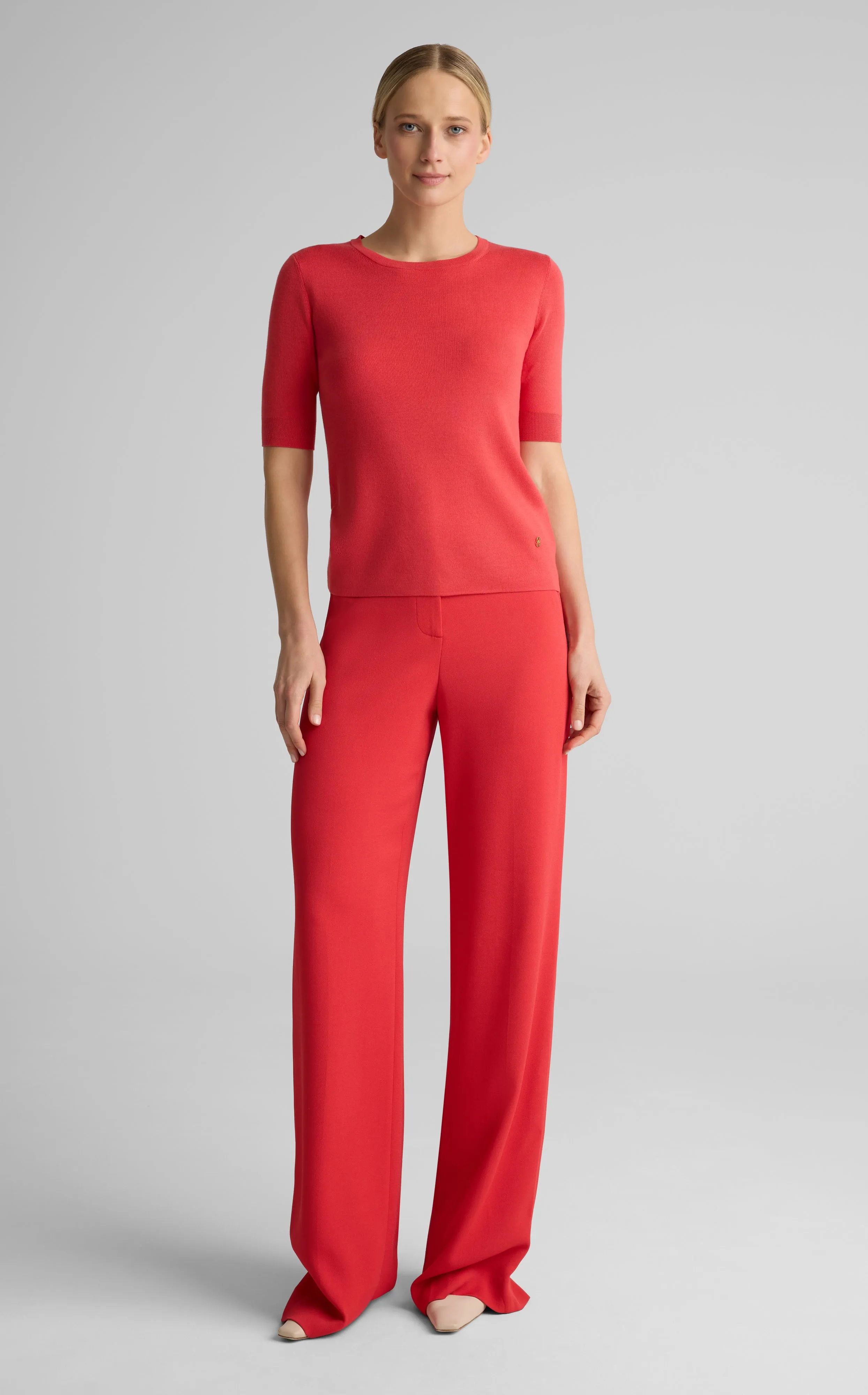 Marlie Sweater In Silk Cotton sold by St. John product image thumbnail 3