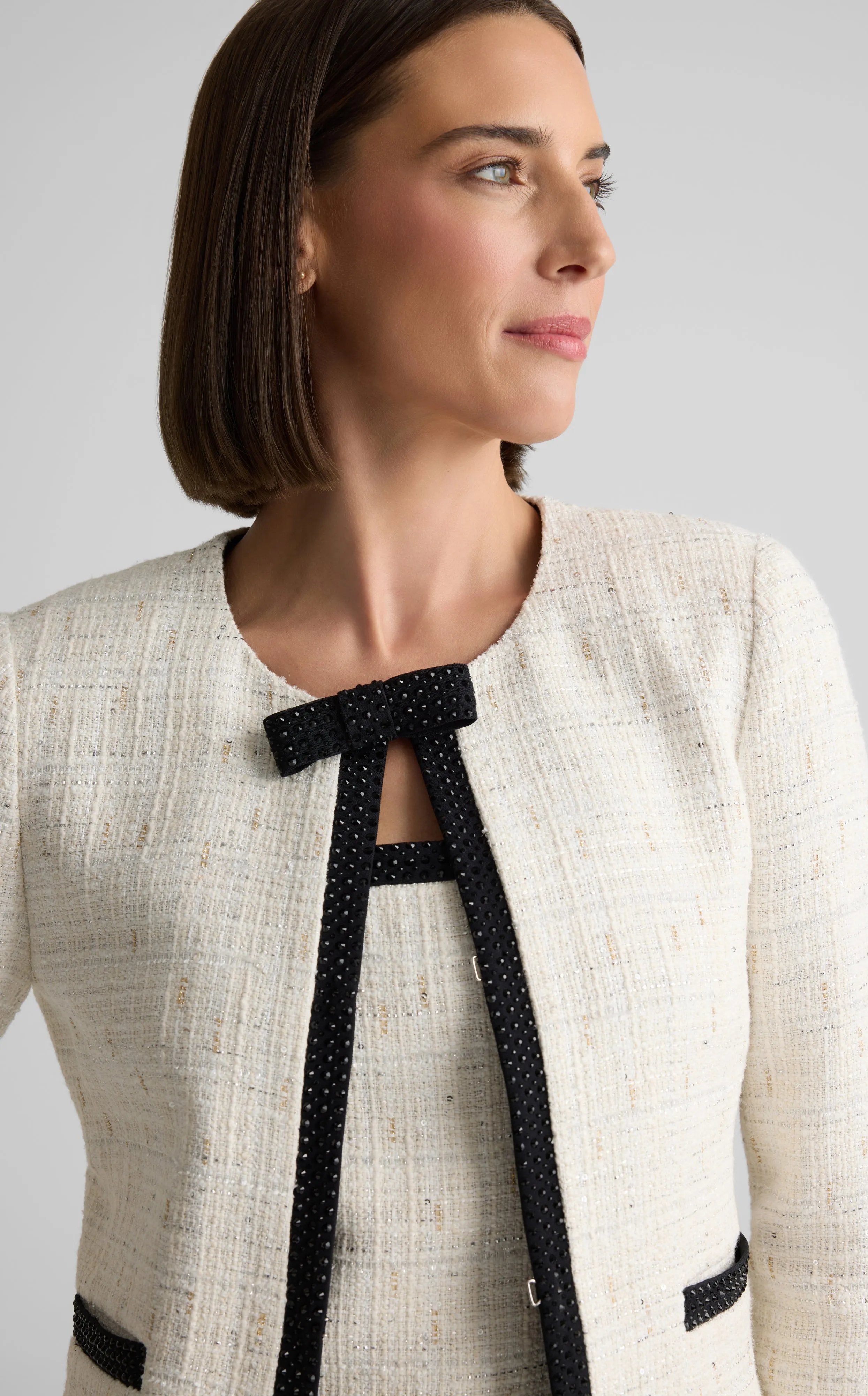 Elizabeth Jacket in Cannes Tweed sold by St. John product image thumbnail 4
