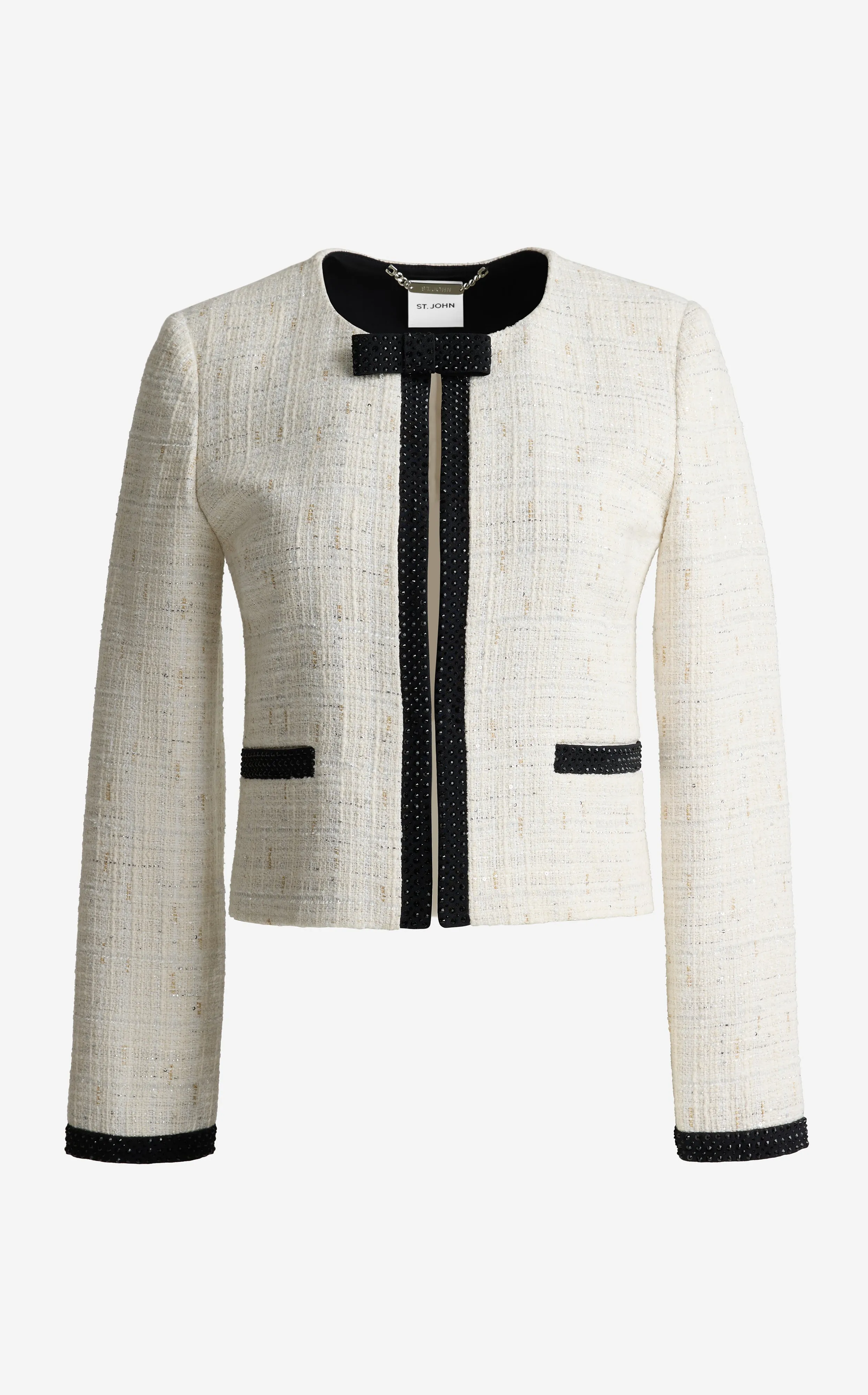 Elizabeth Jacket in Cannes Tweed sold by St. John product image thumbnail 2