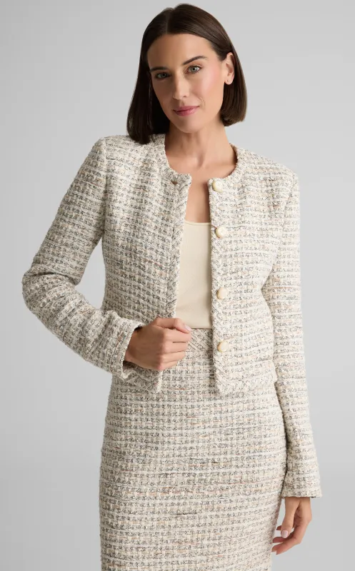 Simone Jacket in Côte d'Azur Tweed made by St. John