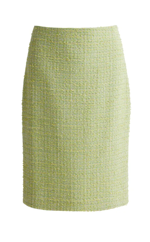 Luminous Tweed Pencil Skirt made by St. John