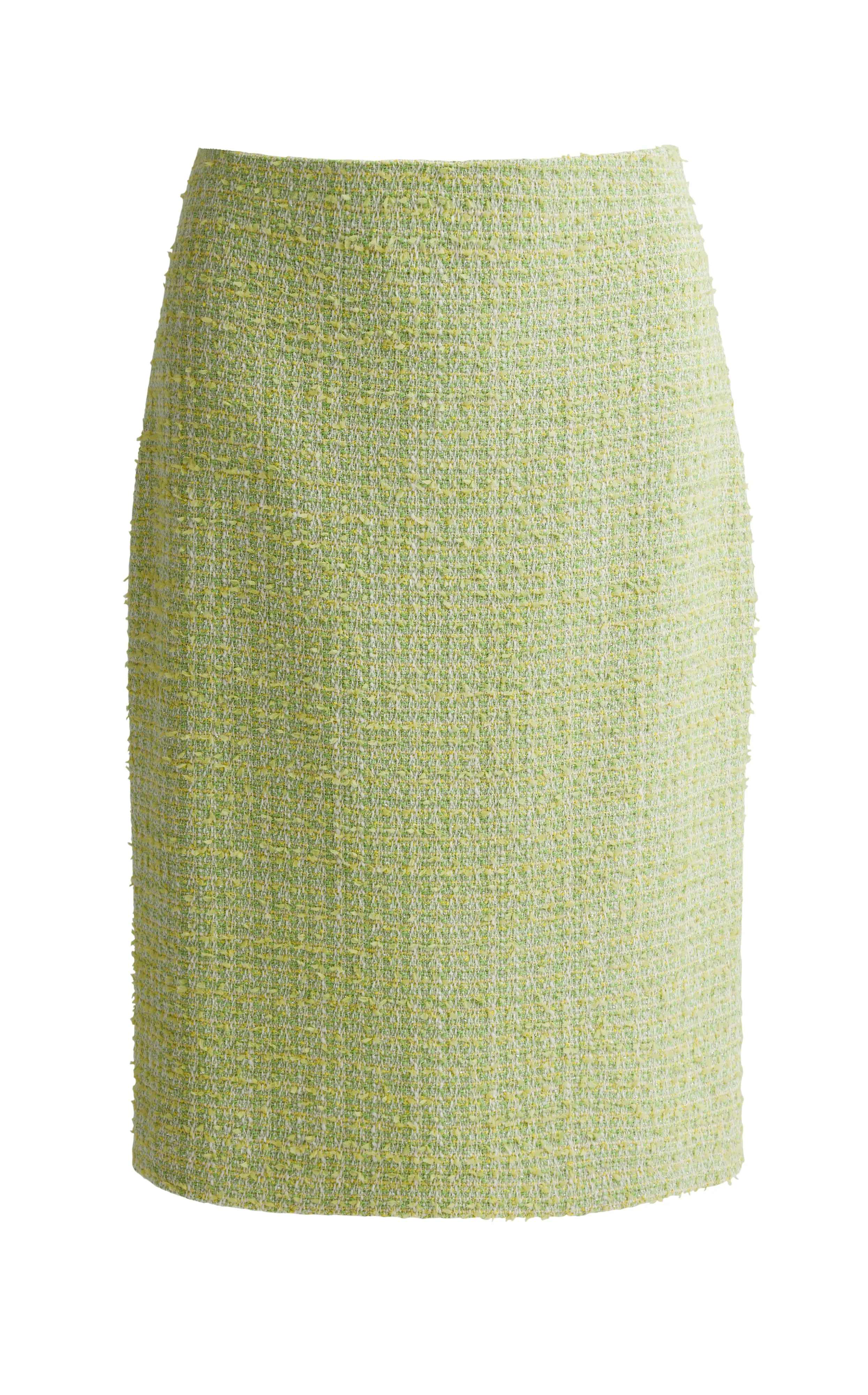 Luminous Tweed Pencil Skirt sold by St. John