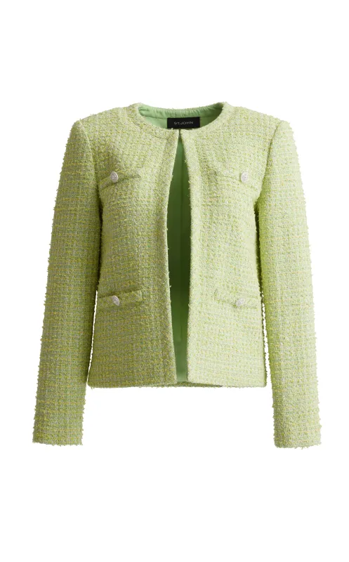 Luminous Tweed Jacket made by St. John