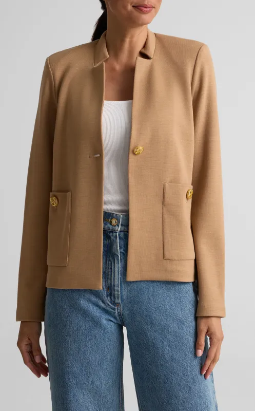 Milano Knit Pocket Jacket made by St. John