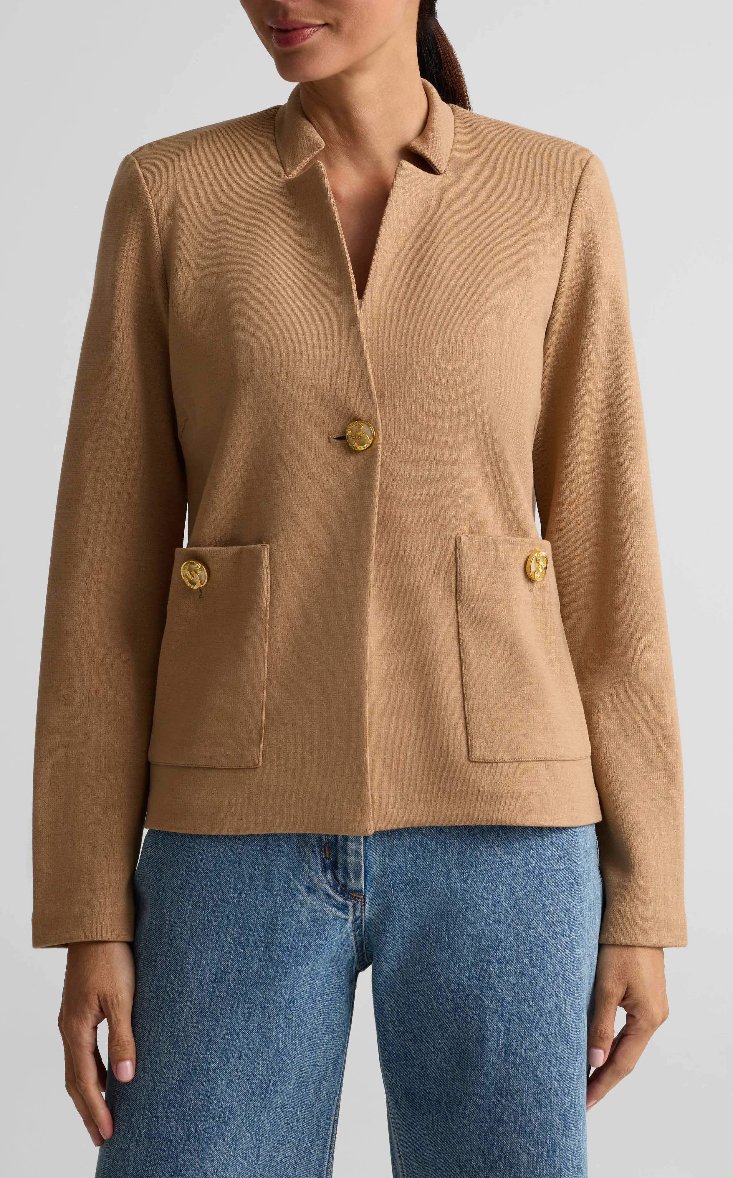 Milano Knit Pocket Jacket sold by St. John product image thumbnail 4