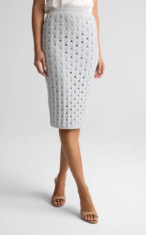 Crochet Knit Skirt made by St. John