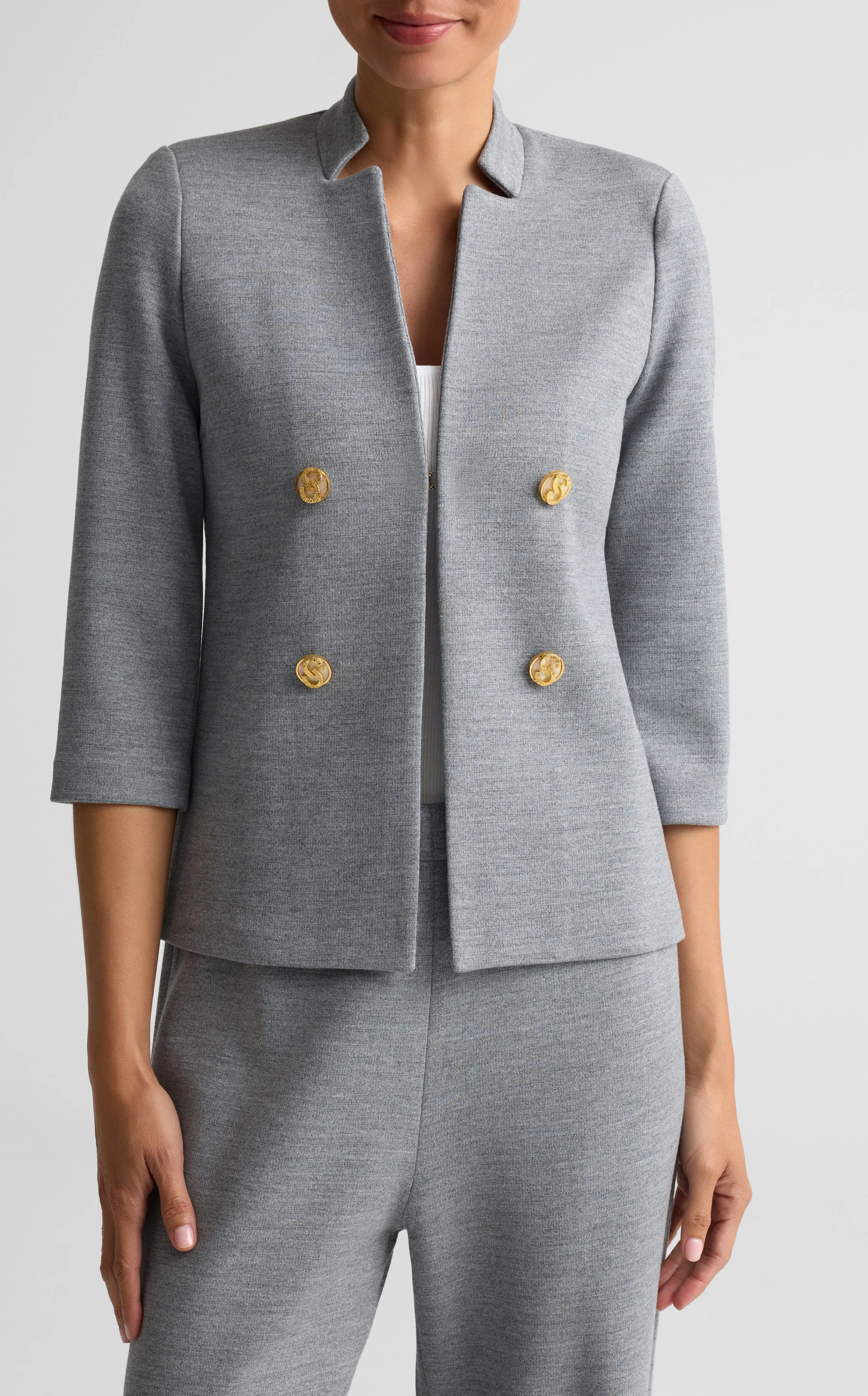 Milano Knit 3/4 Sleeve Jacket sold by St. John