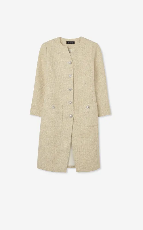 Long Tweed Jacket made by St. John