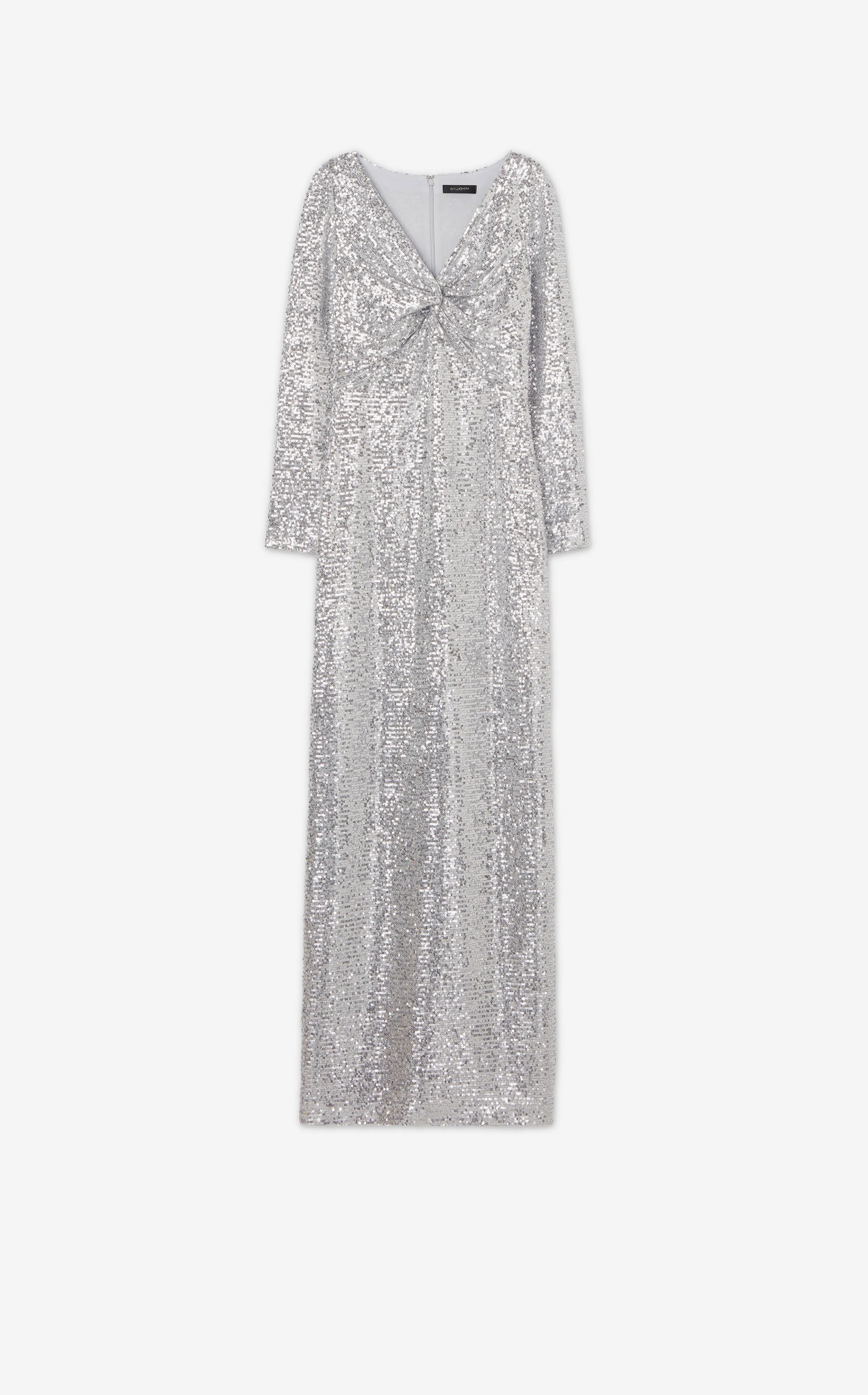 Sequin Knit Twist Front Gown sold by St. John product image thumbnail 3