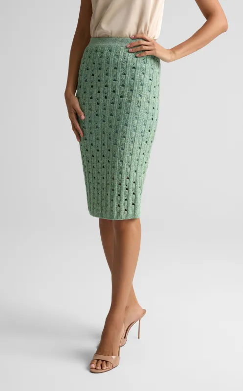 Crochet Knit Skirt made by St. John