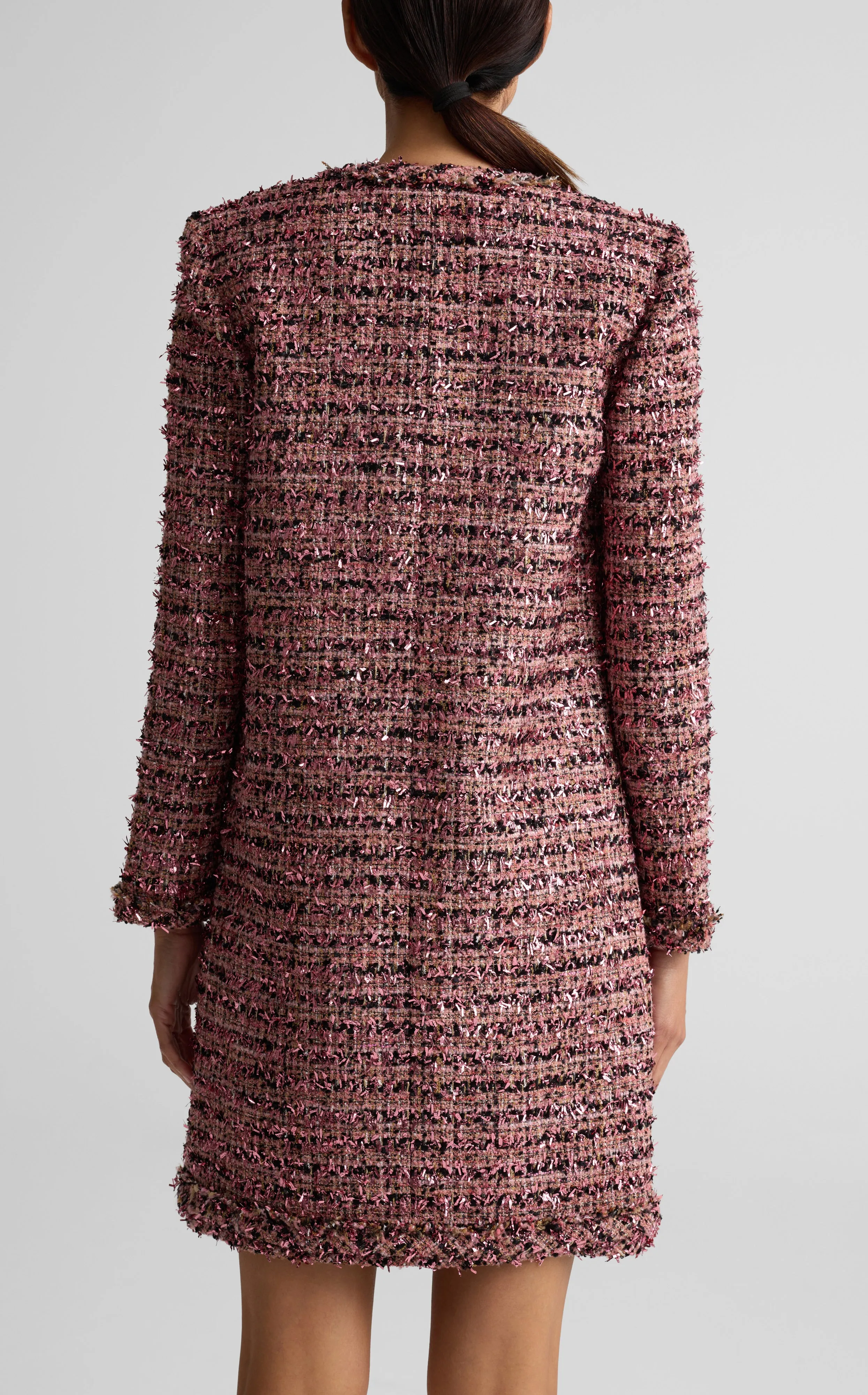 Eyelash Tweed Long Jacket sold by St. John product image thumbnail 2