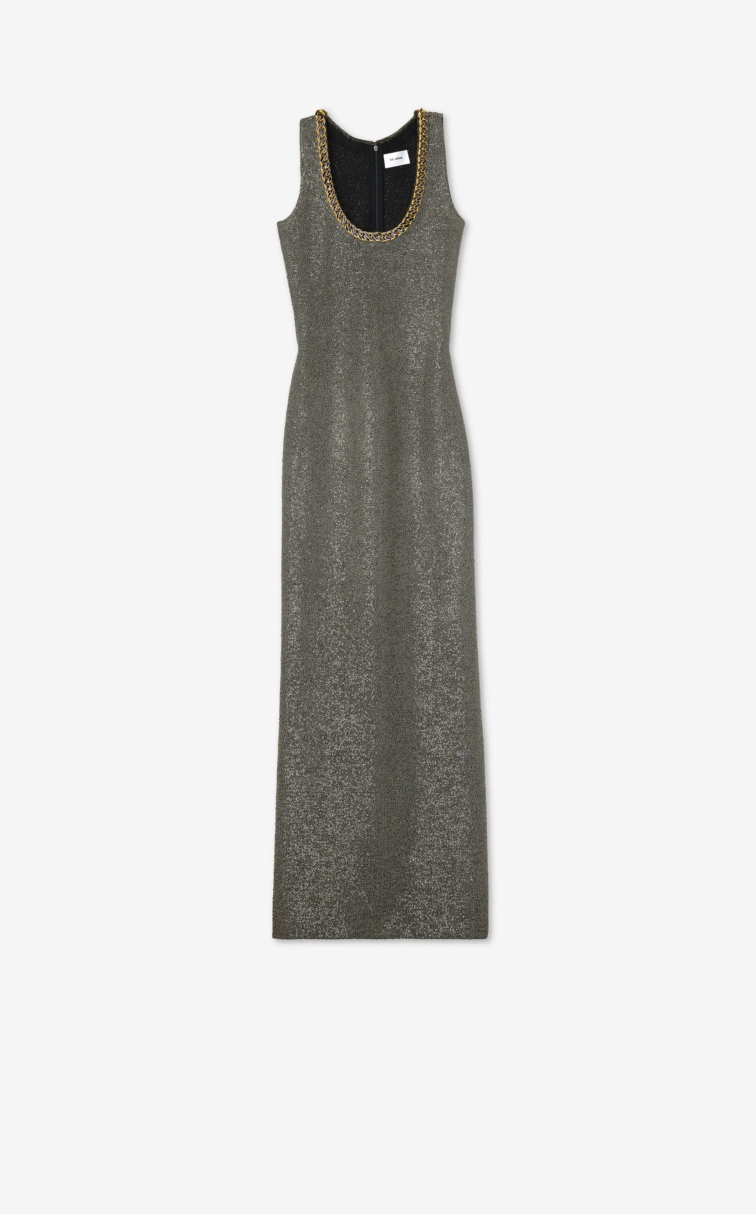 Sequin Scoop Neck Gown sold by St. John product image thumbnail 3