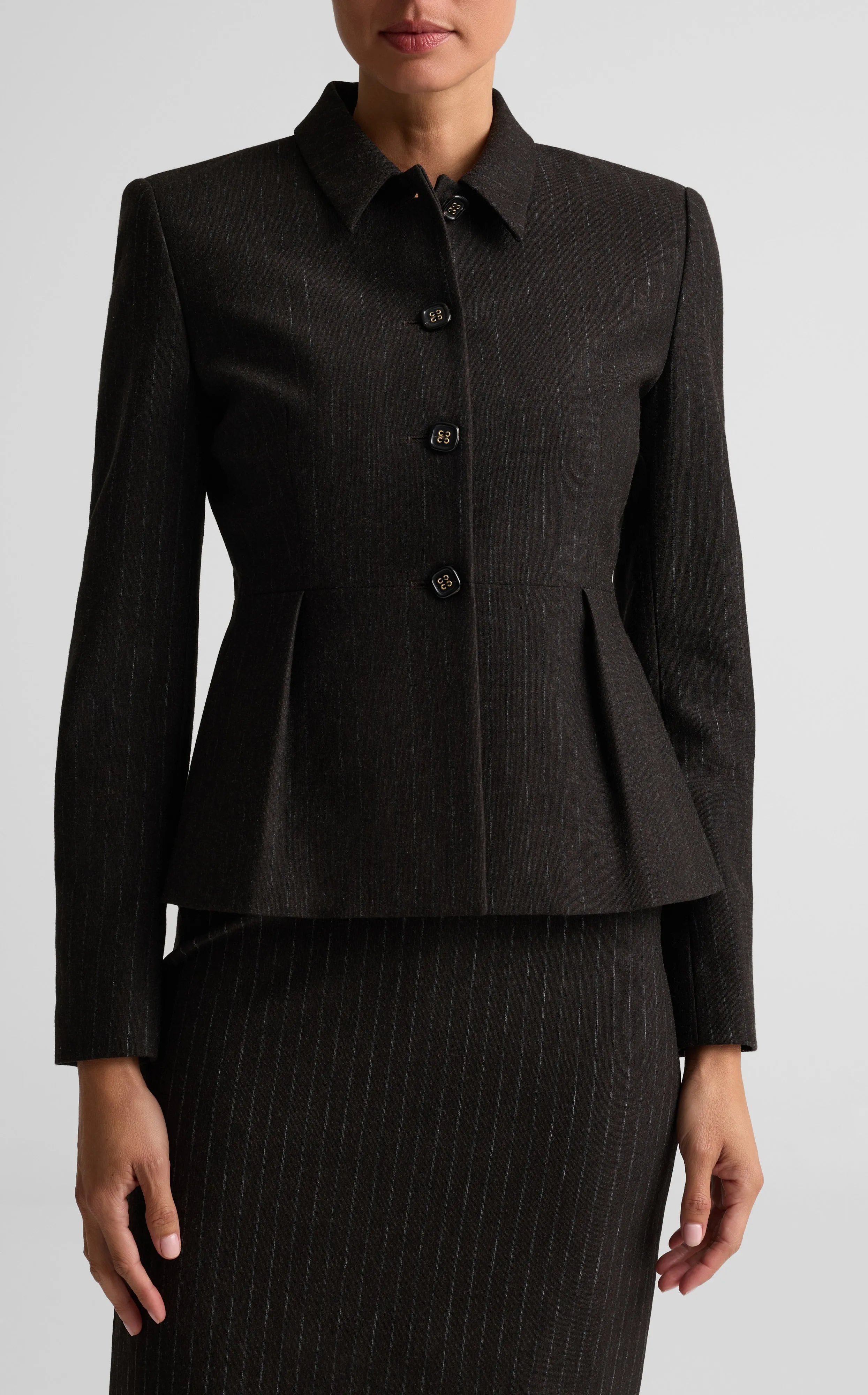 Pinstripe Jacket sold by St. John
