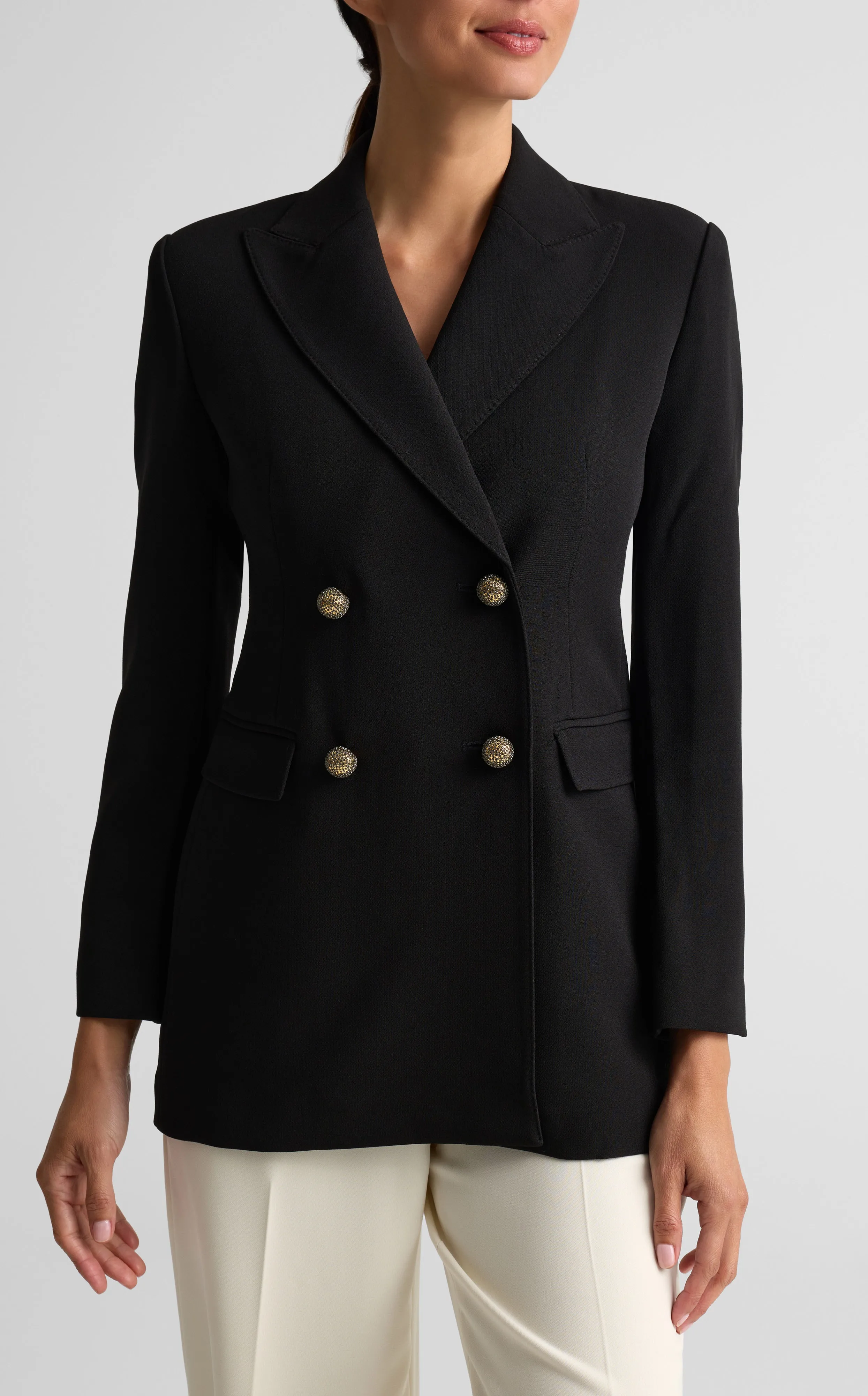 Stretch Cady Jacket sold by St. John