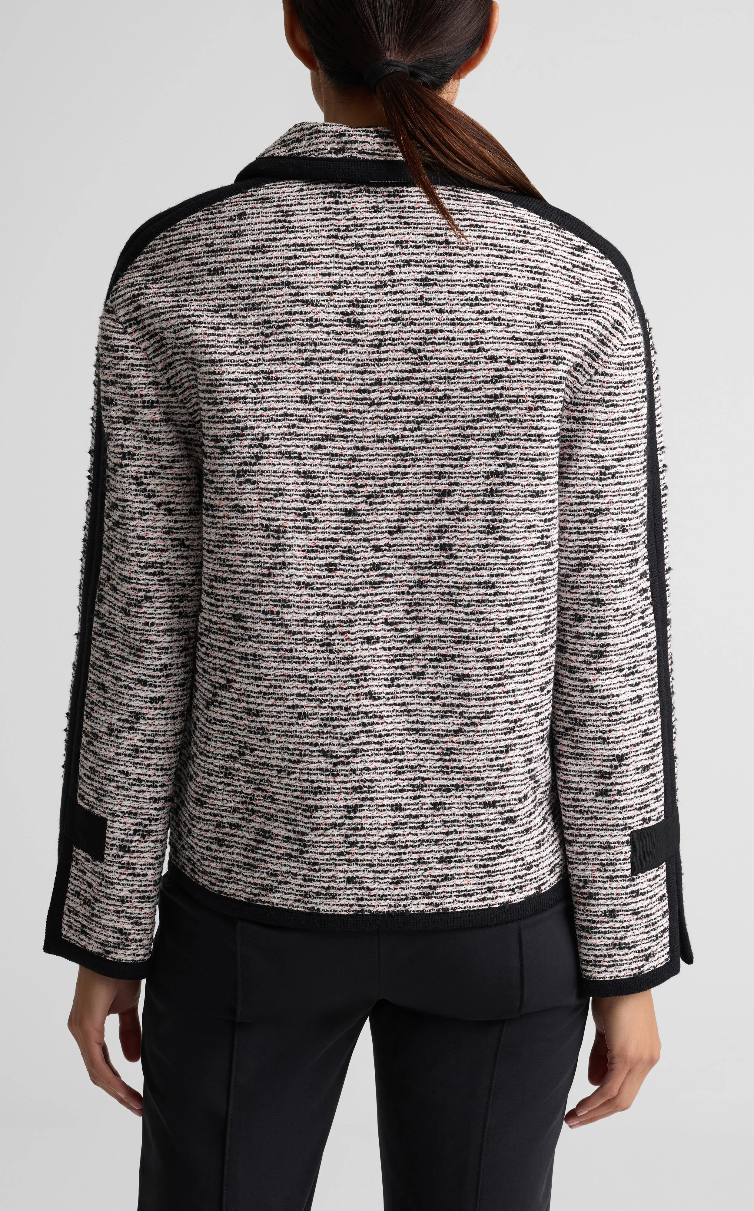 Contrast Trim Multi Slub Tweed Jacket sold by St. John product image thumbnail 2