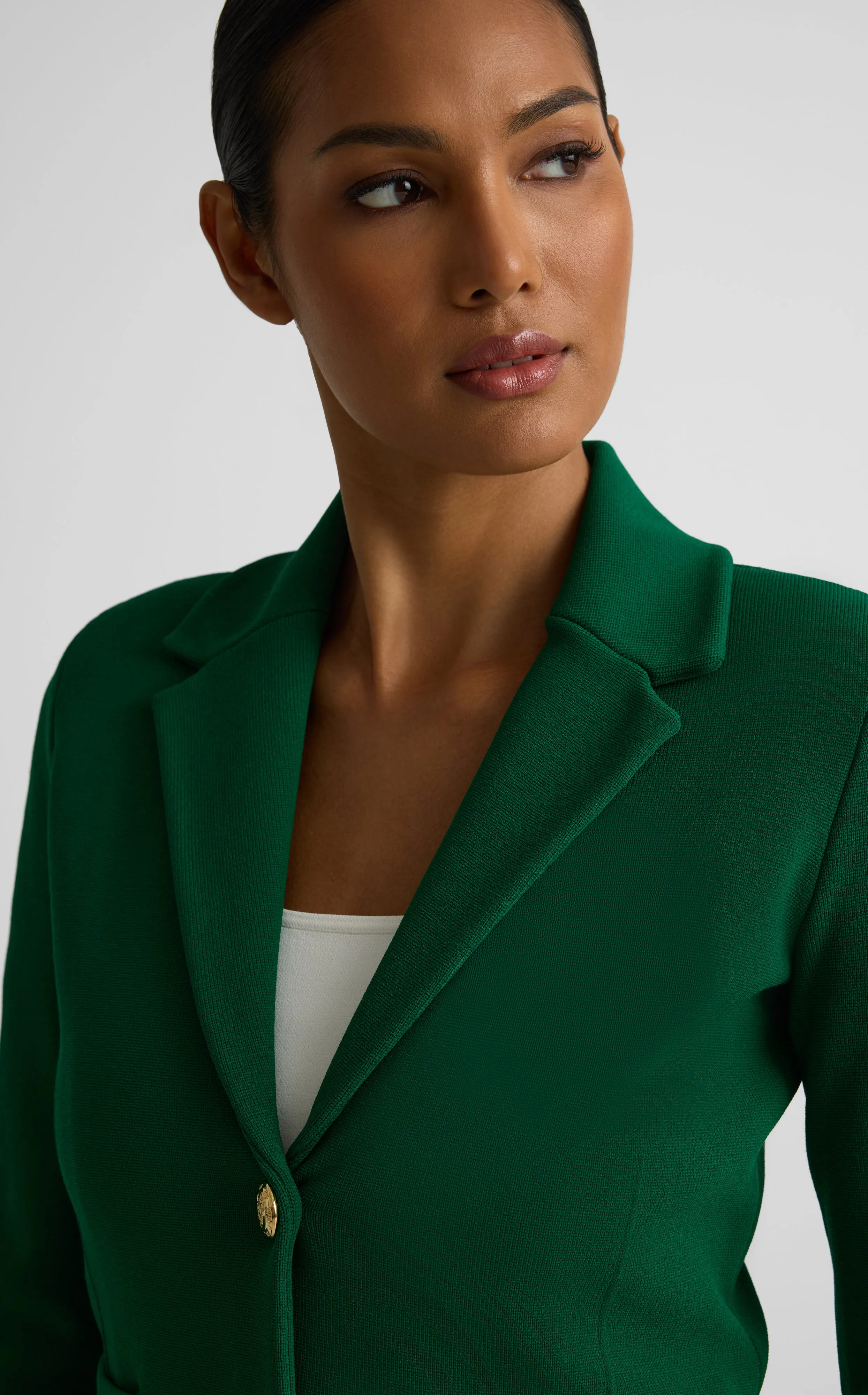 Erin Sport Jacket In Santa Roma Knit sold by St. John product image thumbnail 3