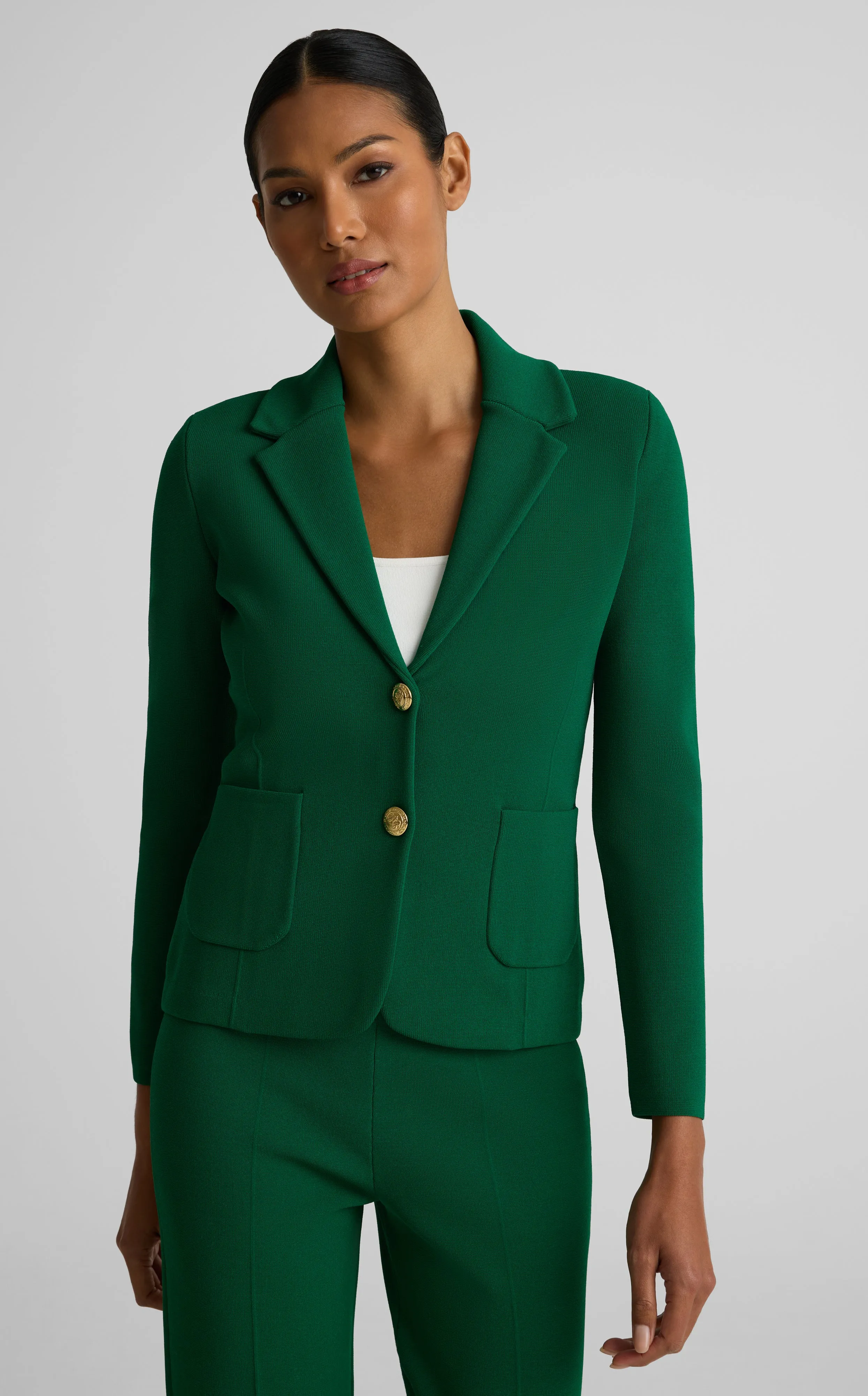 Erin Sport Jacket In Santa Roma Knit sold by St. John