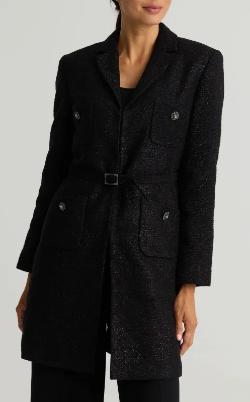 Sequined Bouclé Jacket made by St. John