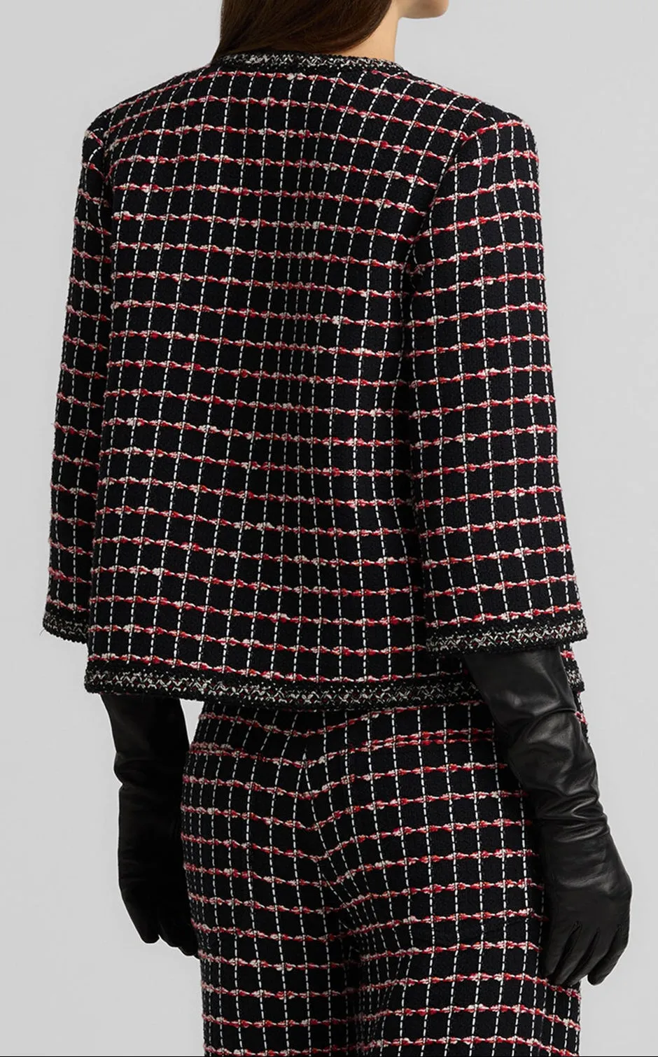 Windowpane Tweed Jacket sold by St. John product image thumbnail 2