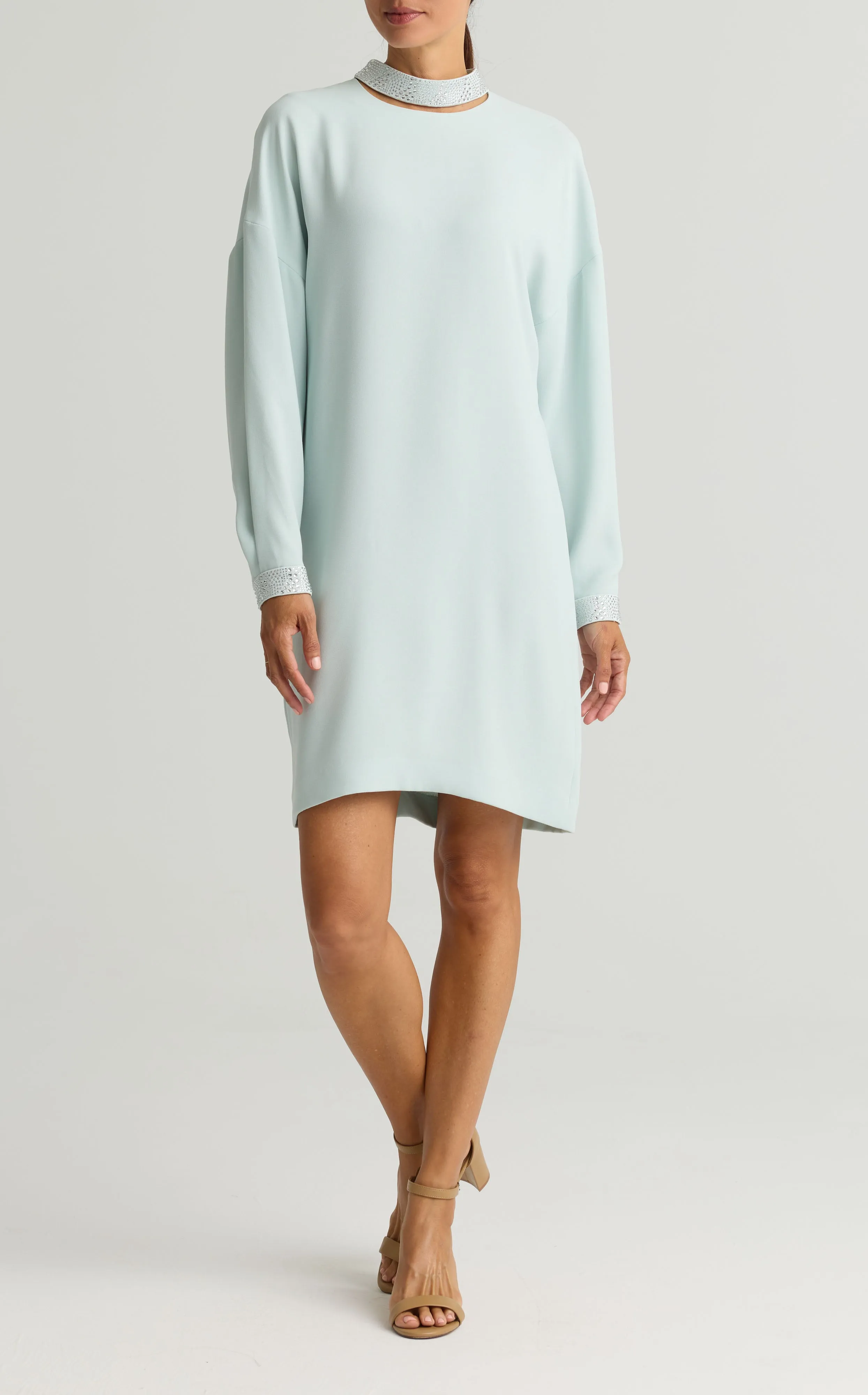 Satin Trim Dress sold by St. John