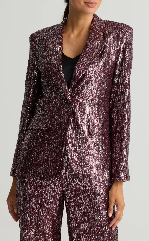 Sequin Knit Jacket made by St. John